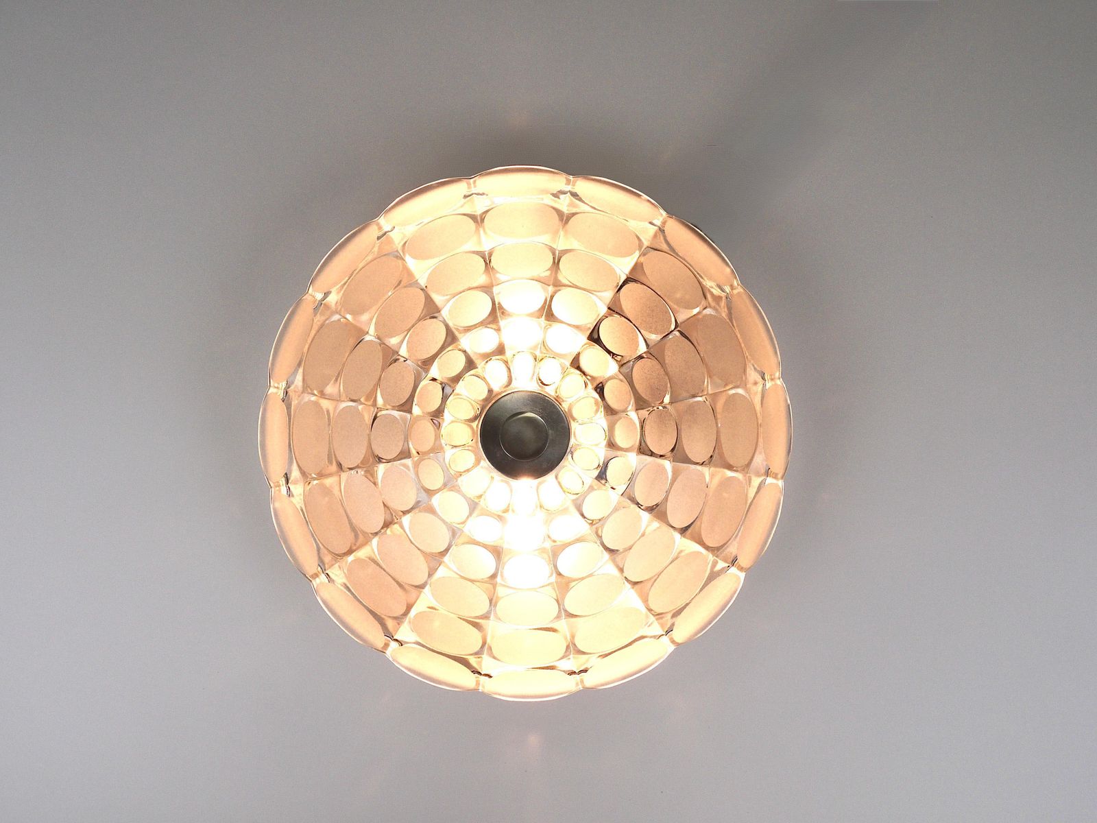 Peill & Putzler Grote Ronde Op Art Glazen Wandlamp, 1970s photo furniture