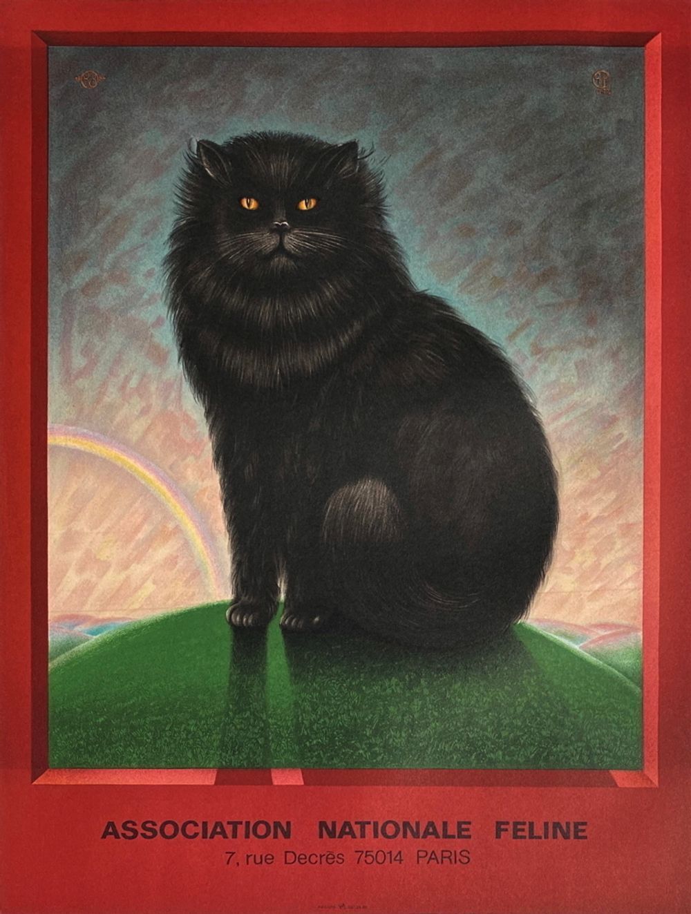 Charles Matton Poster Association Nationale Féline 1984