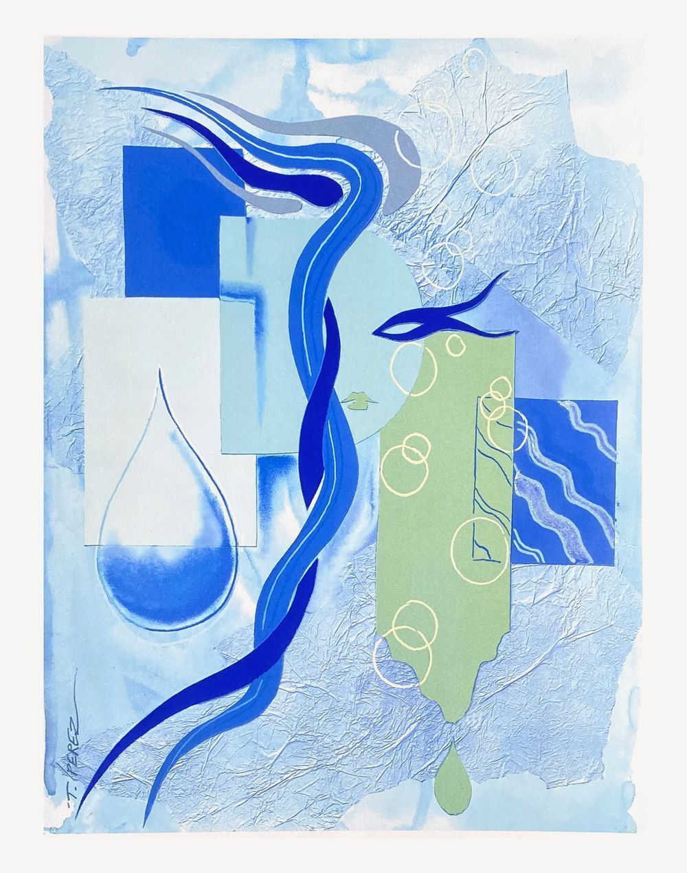 Thierry Perez Zeefdruk L'eau 1997
