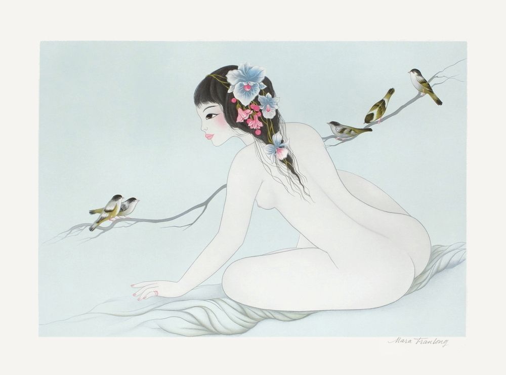 Mara Tran Long Gesigneerde Litho Anaïs 1987