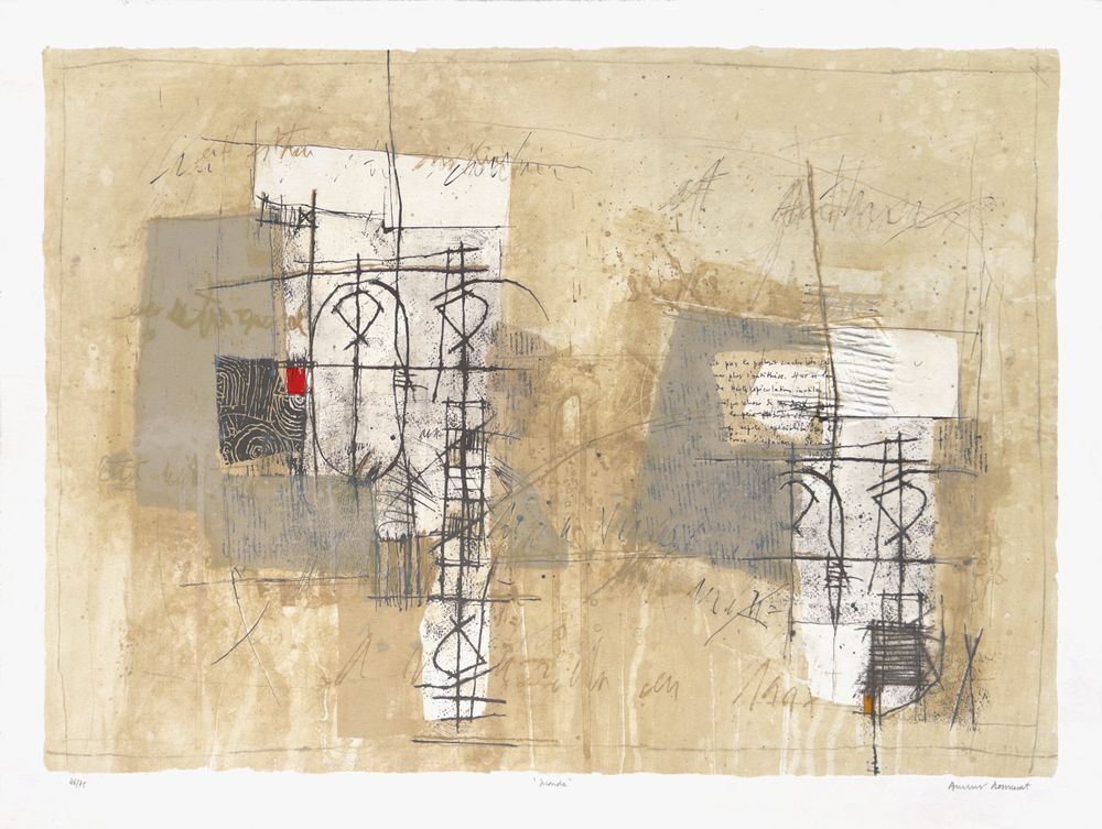 Bernard Remusat Signed Lithograph Seconda