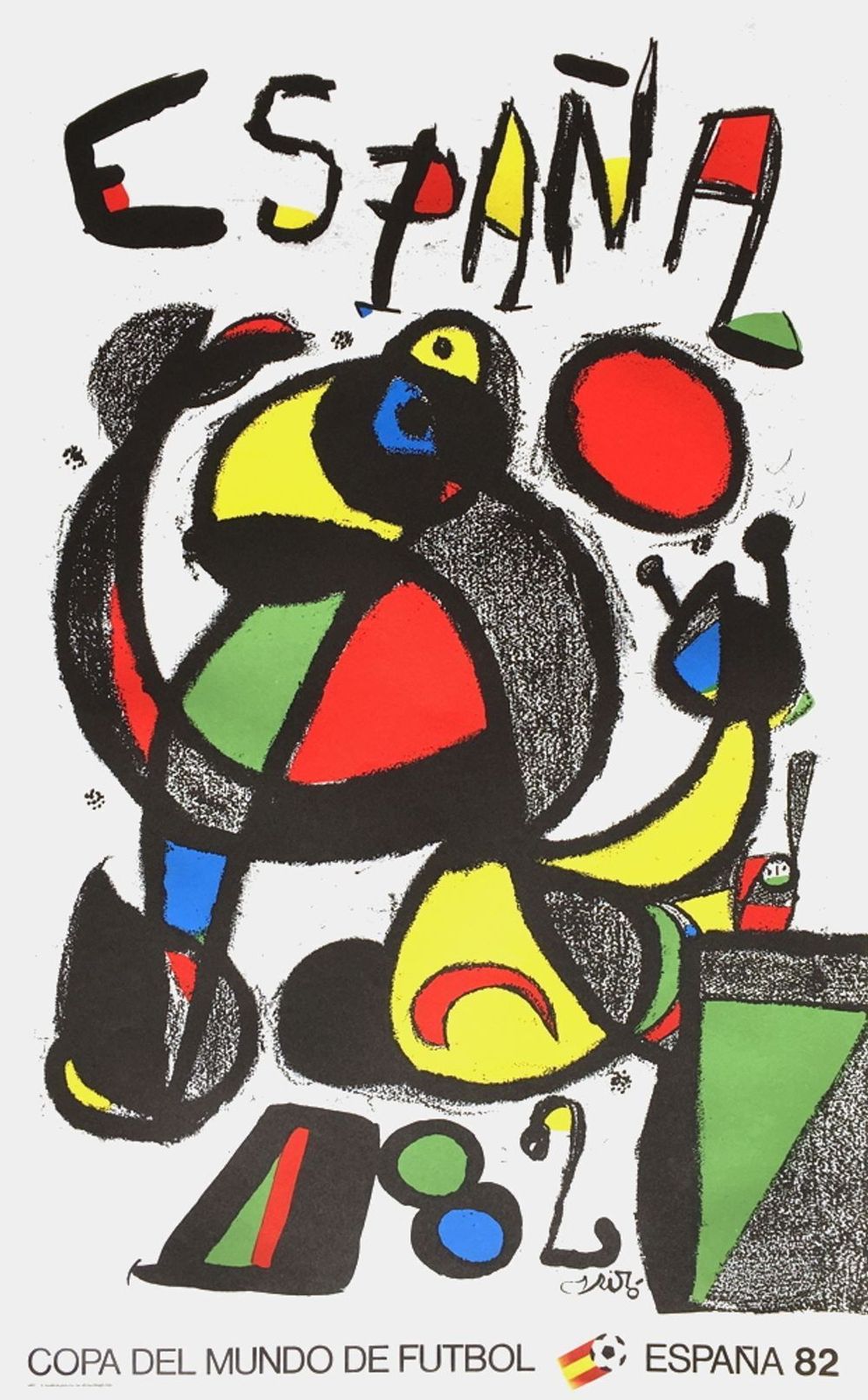 Joan Miro Poster Expo 82 Copa Del Mundo De Futbol