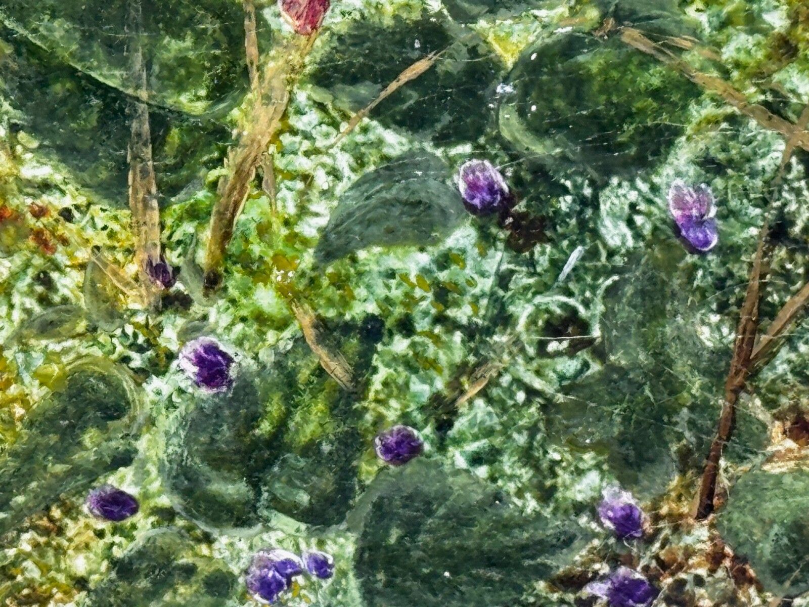 photo vinterior Oliver Clare Victoriaans olieverfchilderij bloesem vogelnest & blauwe eieren ca.1880-1890