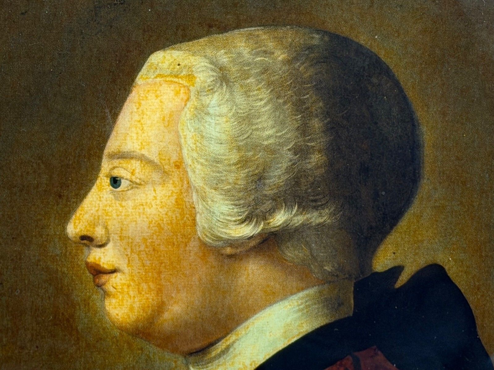 Reverse Painted Portrait Mezzotint King George III Engraved By Richard Purcell photo 4323.0