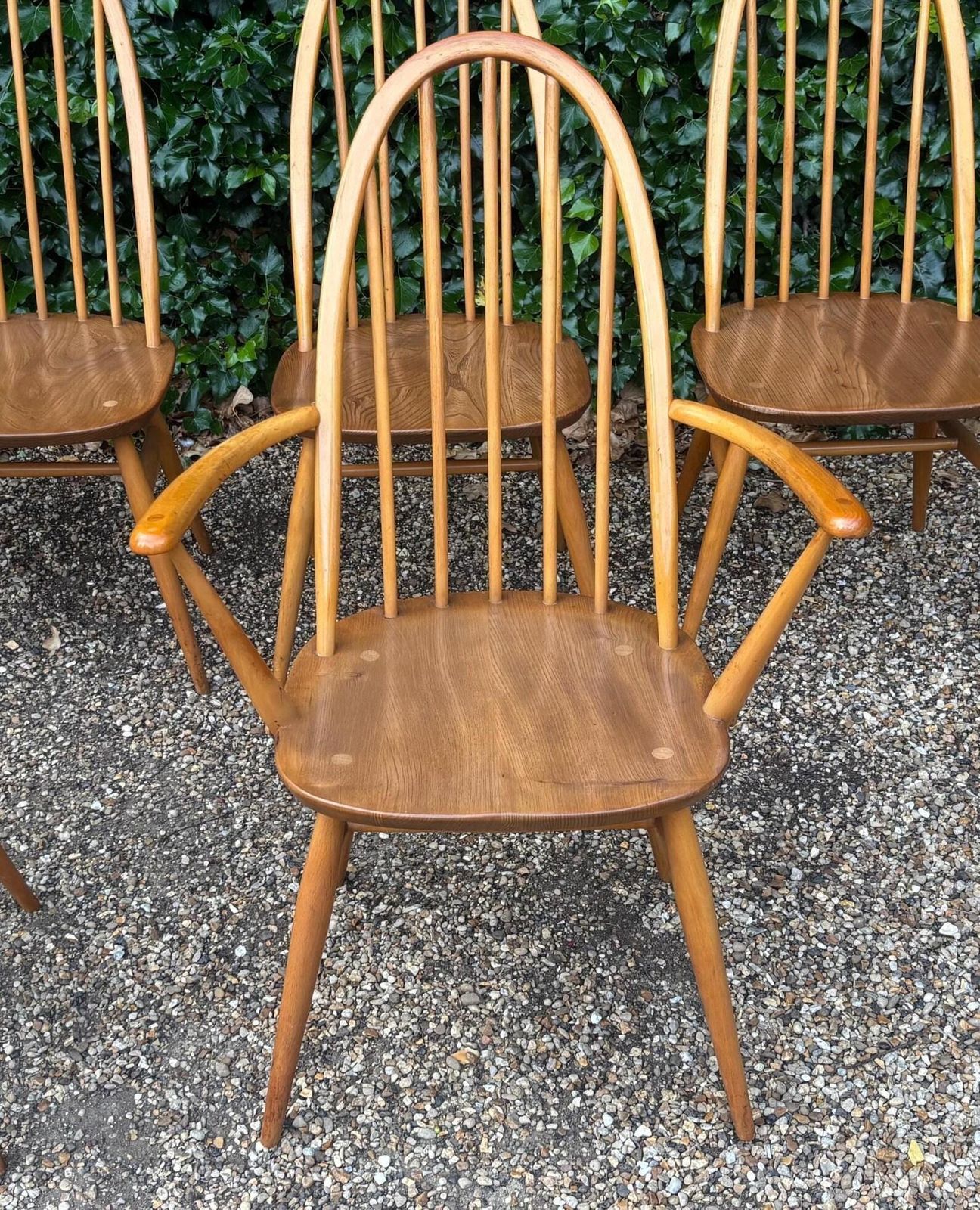 Set Of Six Ercol Windsor 365 Quaker Dining Chairs C.1960s photo buy