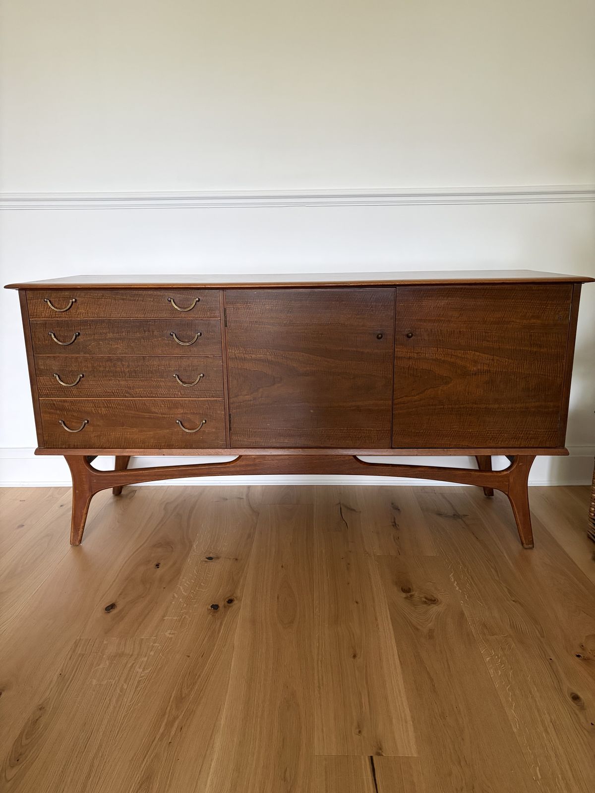Alfred Cox Walnut Sideboard 1960s Cocktail Mid Century photo for sale