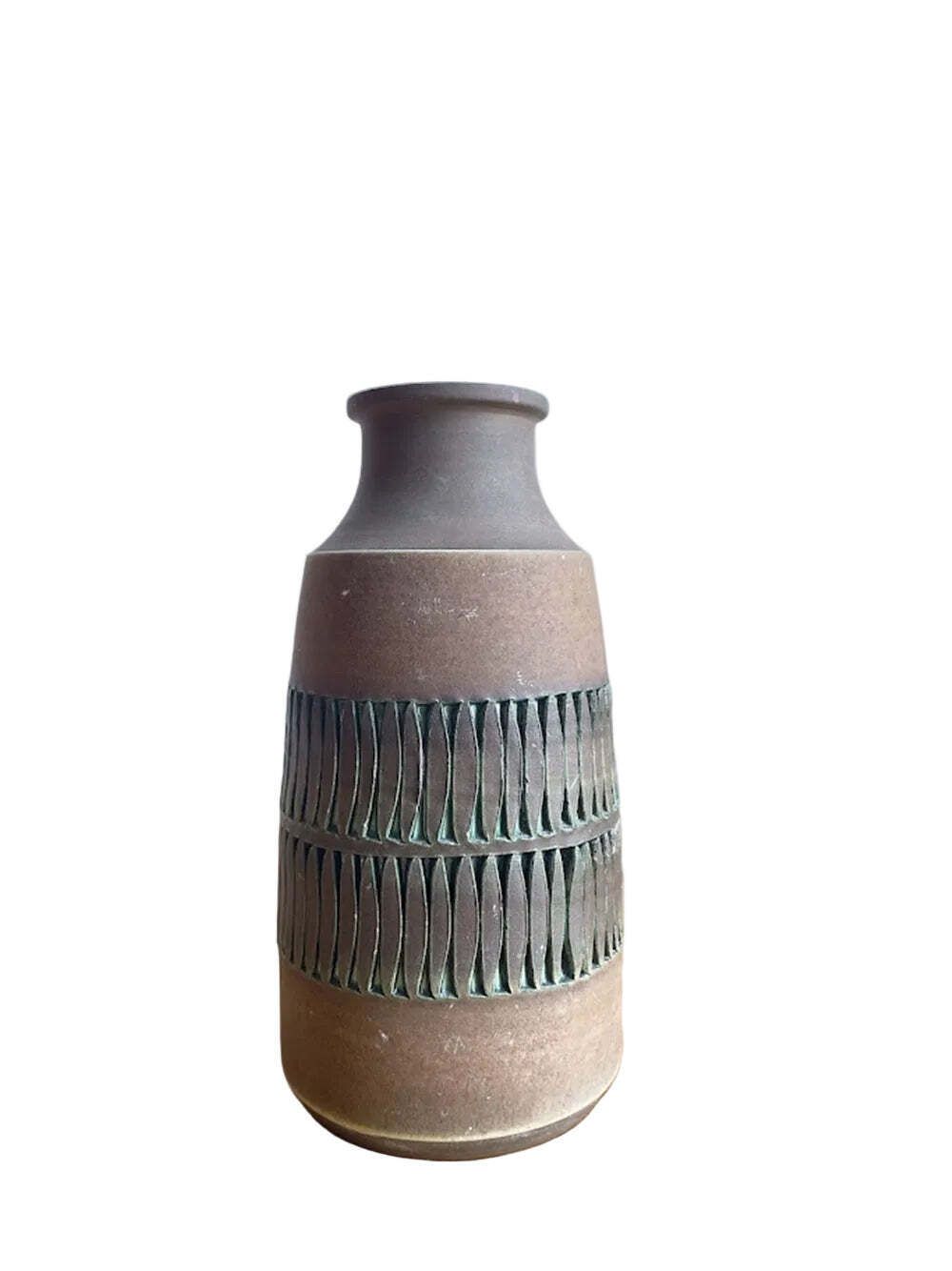 Tomas Anagrius handgemaakt steengoed vaas, Zweeds, 1960–1970
