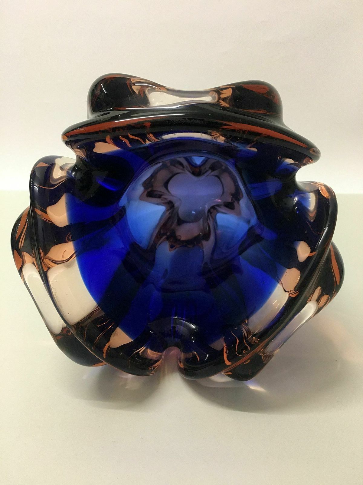 Blue Purple Vase / Josef Hospodka photo vintage