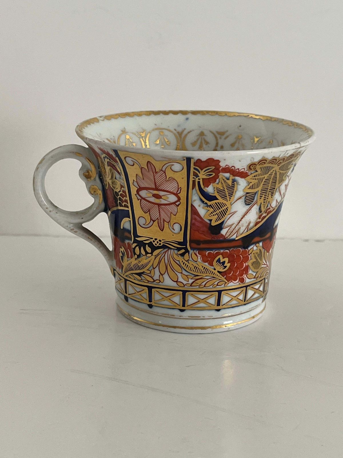 Georgians Porseleinen Kopje van Chamberlains Worcester in het Nelson Patroon 240, ca. 1810 photo furniture
