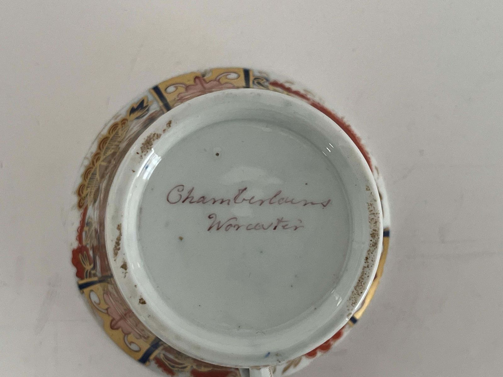 Woonaccessoires Georgians Porseleinen Kopje van Chamberlains Worcester in het Nelson Patroon 240, ca. 1810 photo