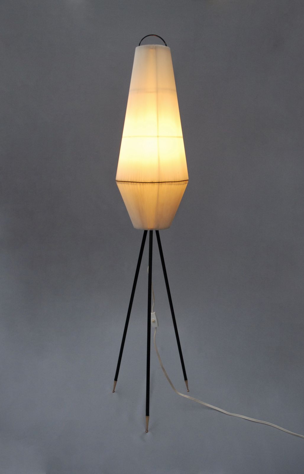photo furniture Mid Century Tripod Floor Lamp Attributed To Aro Leuchten, Germany. 1960s