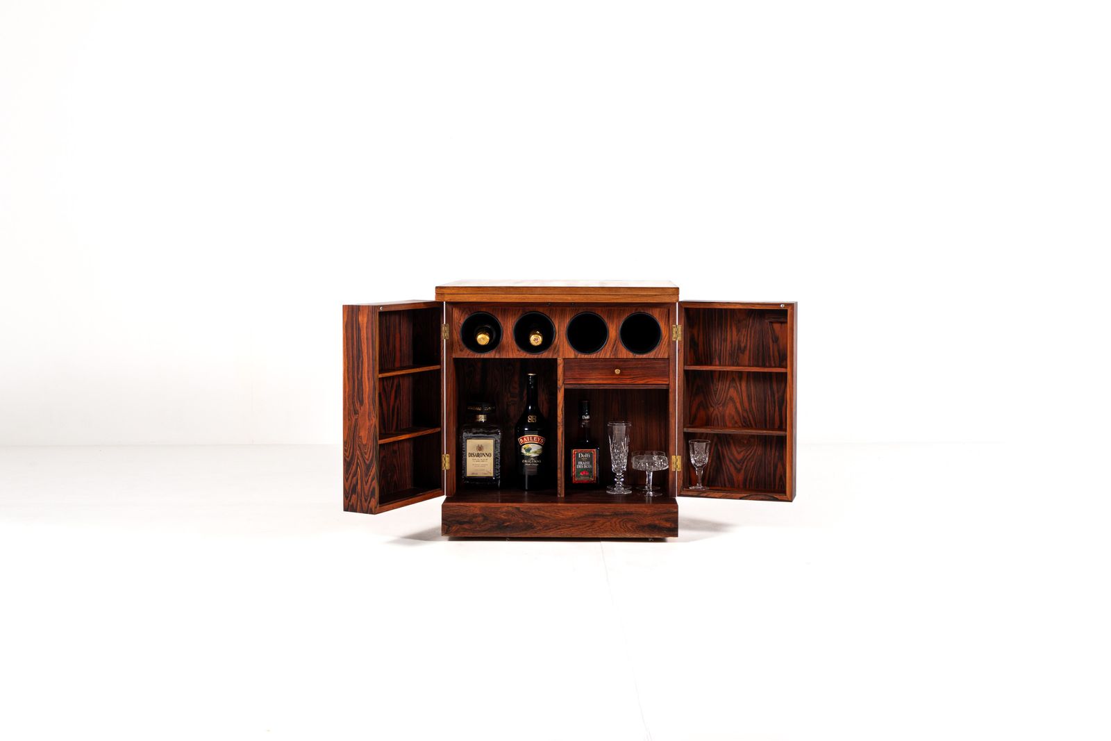 photo furniture Vintage Mid Century Rosewood Cube Bar Cabinet   Torbjørn Afdal For Bruksbo
