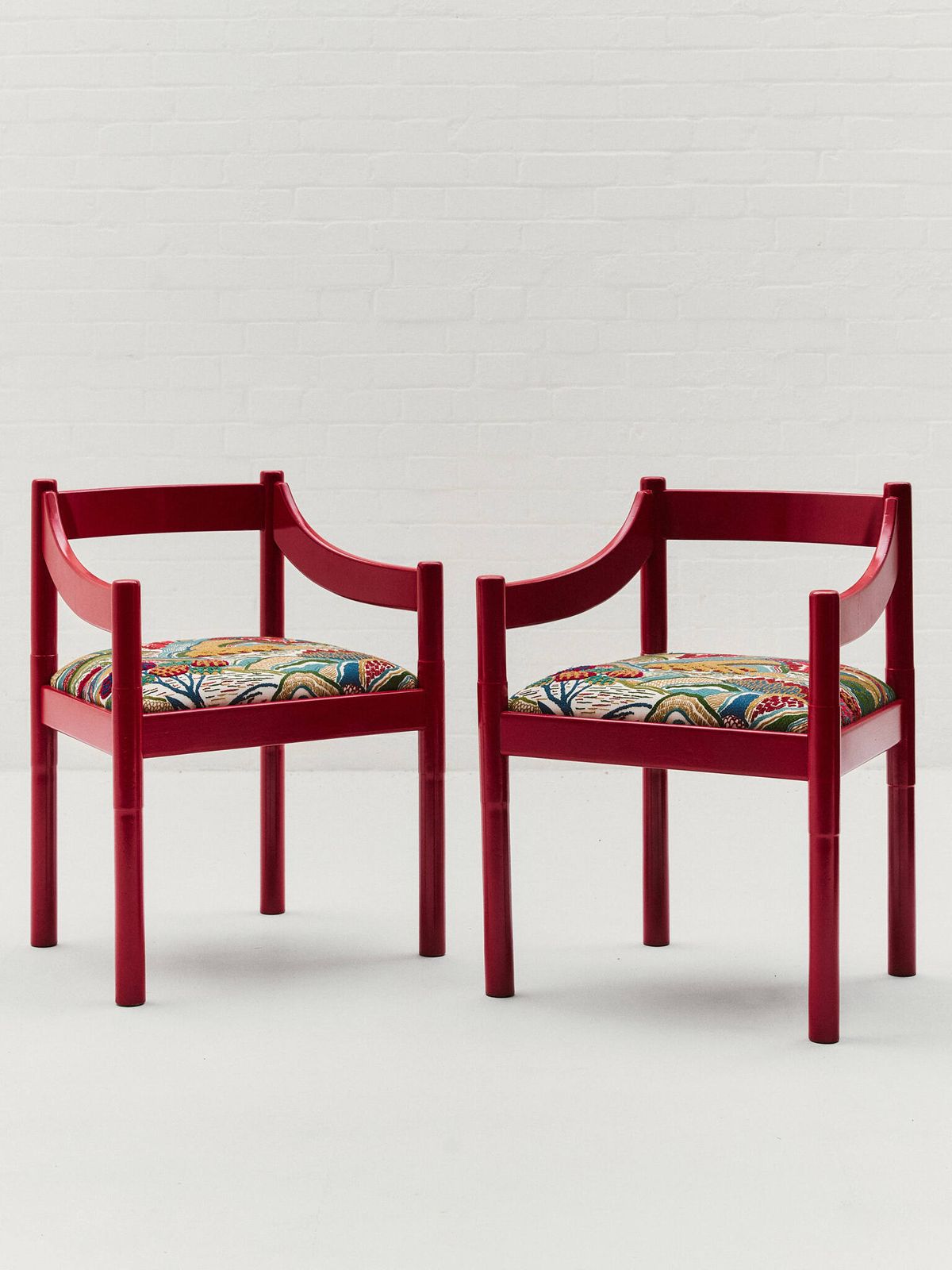 Vico Magistretti C1960s Carimate Chair In Liberty's Mount Stitch In Acacia photo 1250.0