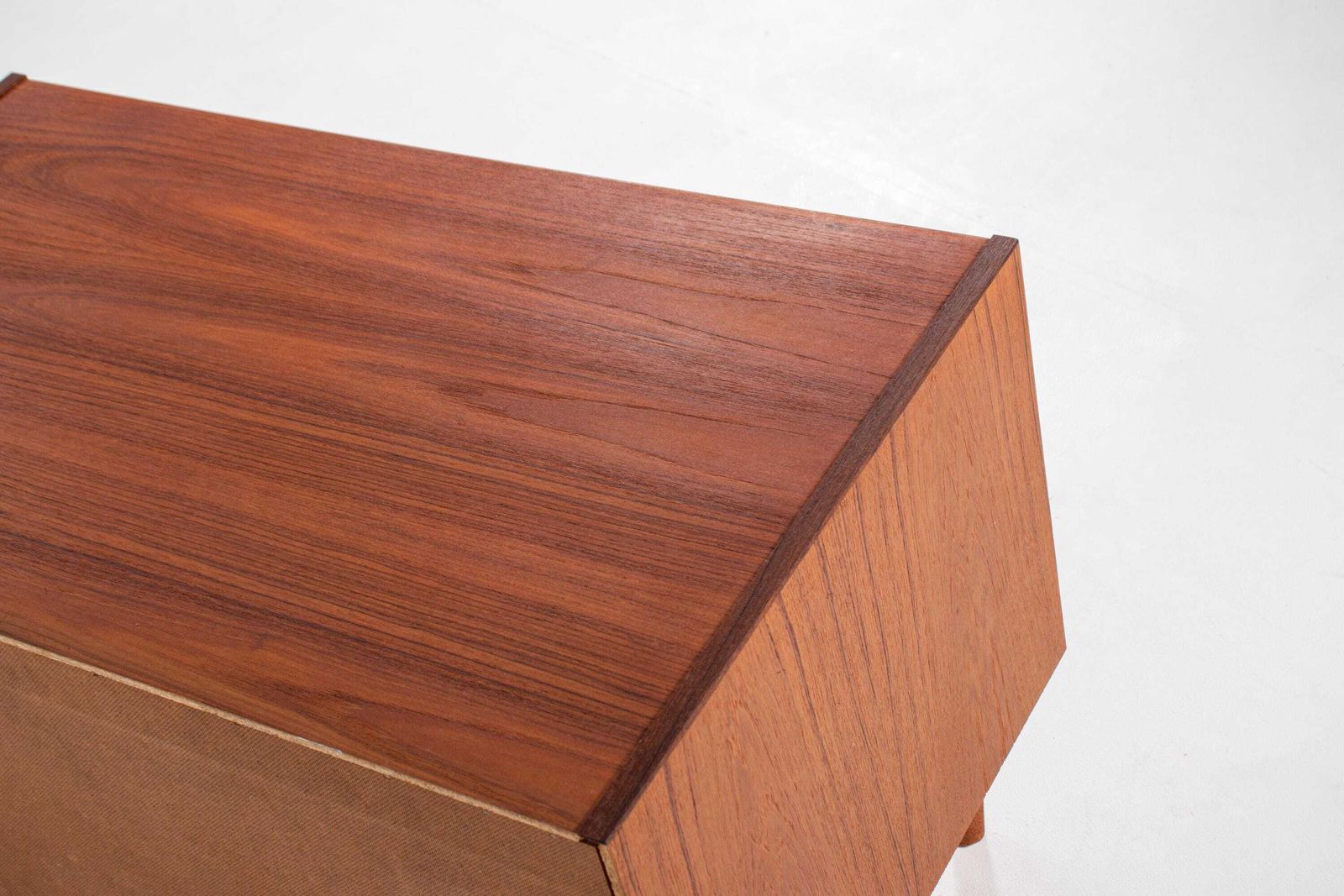 Danish Mid Century Teak Sideboard With Sliding Doors — 1960s photo buy