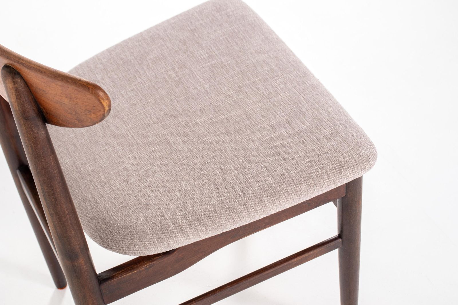photo furniture Set van 6 Deense Palissander Eetkamerstoelen, Denemarken, jaren 1960 - Opnieuw Bekleed
