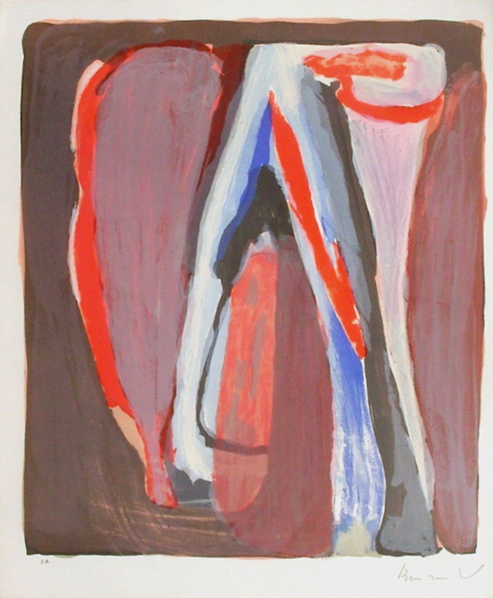 Bram Van Velde Gesigneerde Lithografie Mp 312 1978
