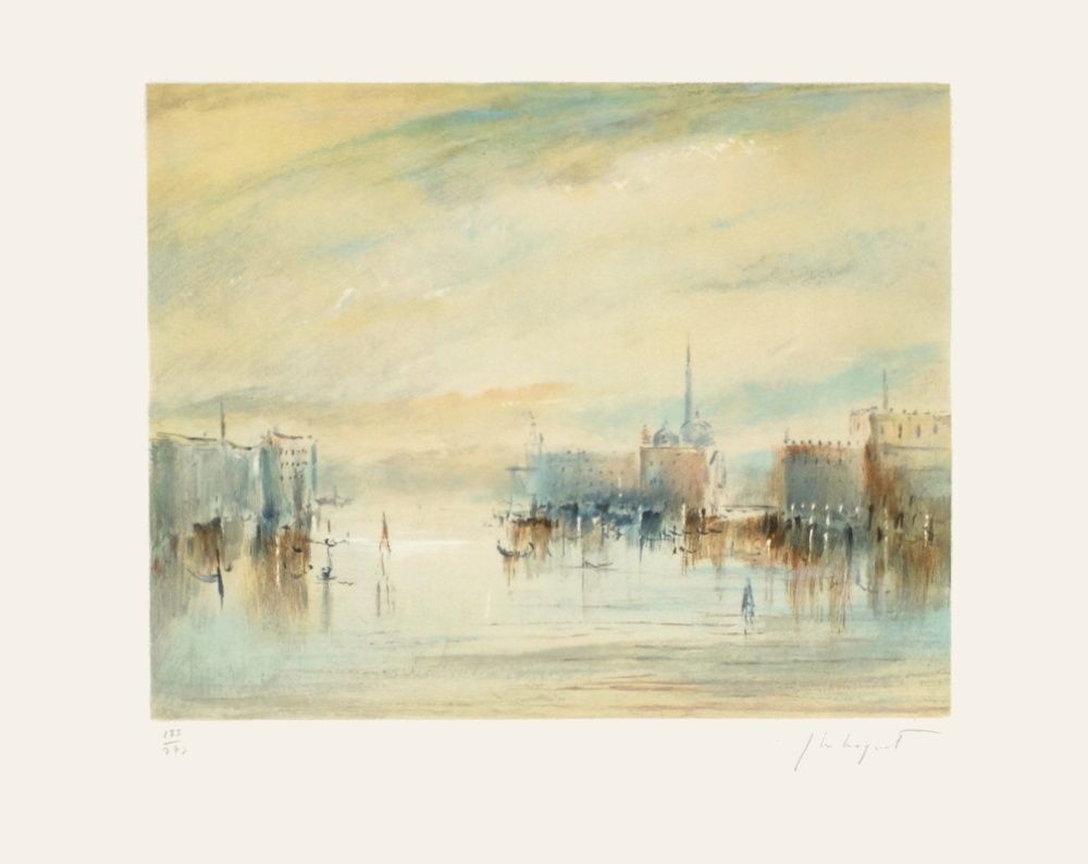 Jean Michel Noquet Gesigneerde Lithografie Venise IV 1985