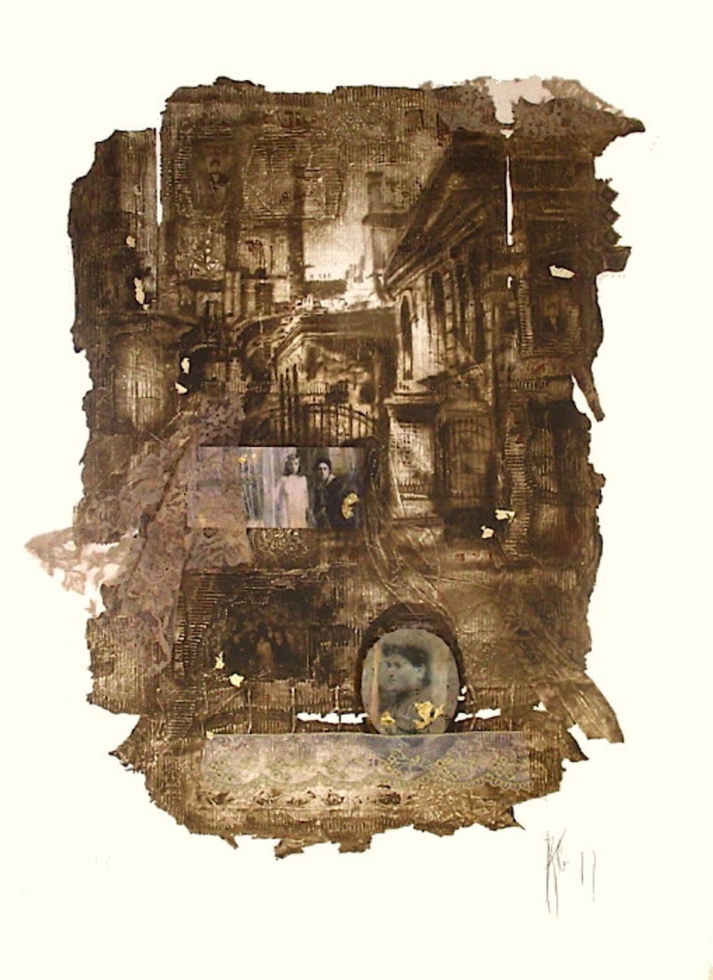 Alain Kleinmann Gesigneerde Litho Architectures II 2009