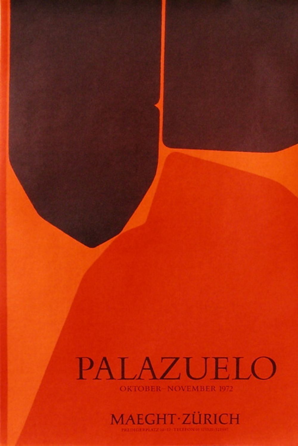 Pablo Palazuelo Poster Expo 72 Maeght Zürich