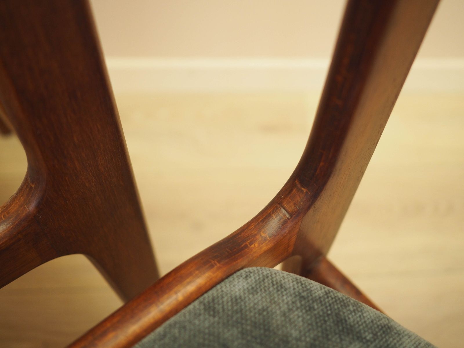 Set van vier teakhouten stoelen, Deens design, jaren 1970, gemaakt in Denemarken photo buy