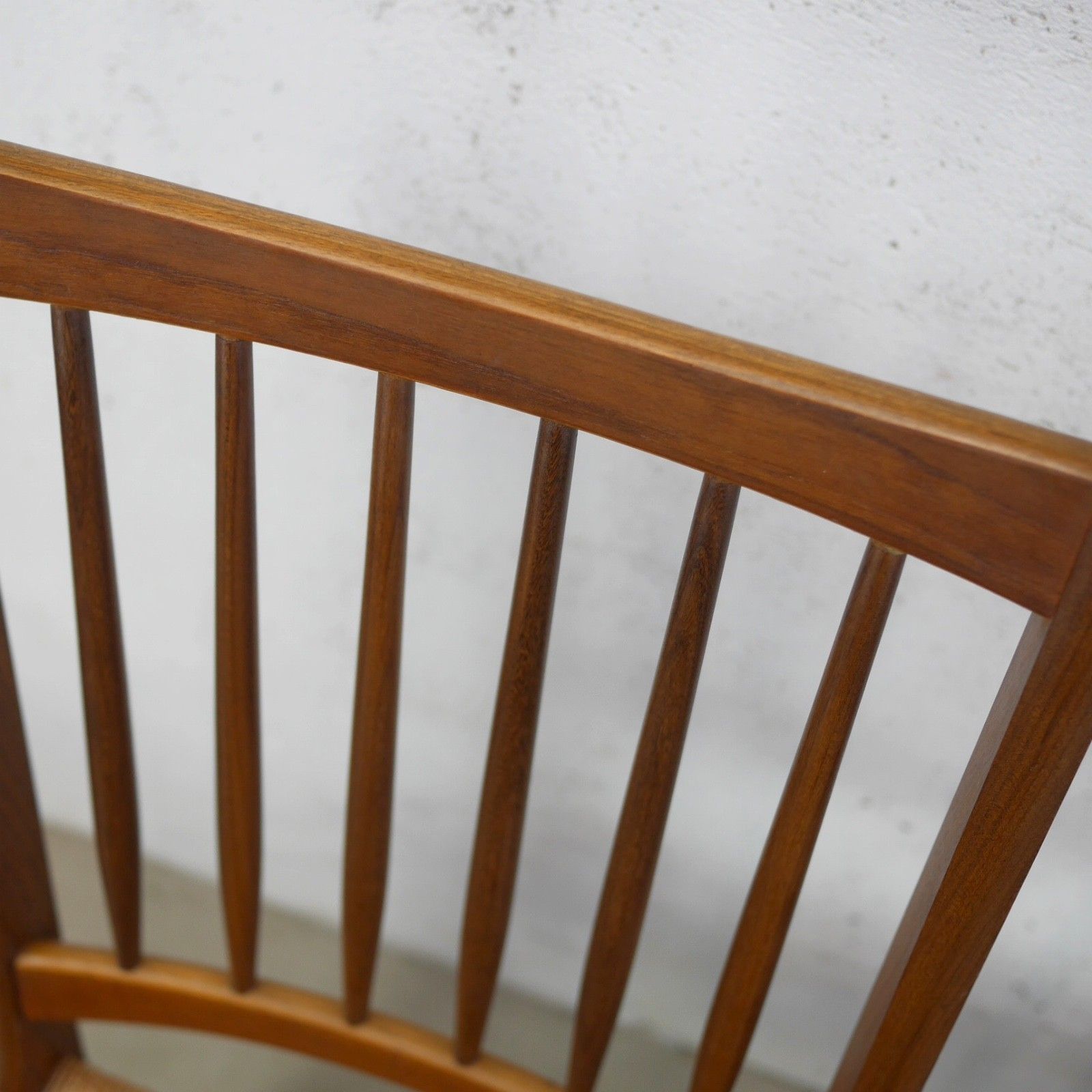 Vintage Mid Century Danish Teak Cord Dining Chairs Arne Hovmand Olsen #103227 photo buy