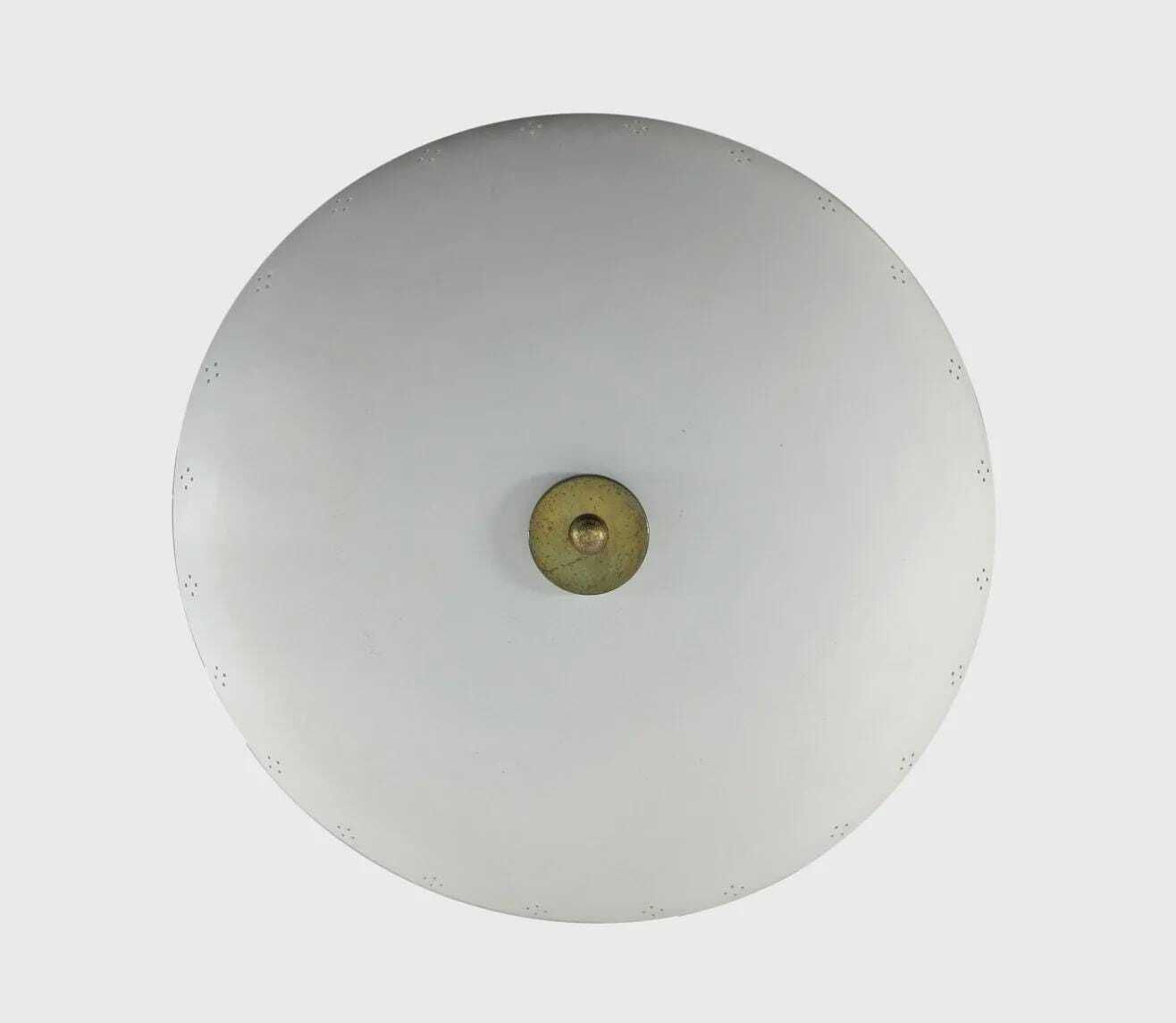 Zeldzame Italiaanse plafondlamp met omgekeerde parasolvorm, ca. jaren 1950 — Gino Sarfatti, Eames, Rietveld, Cadovius, Braakman, Jean Prouvé, Jacobsen, Aalto photo 1295.0