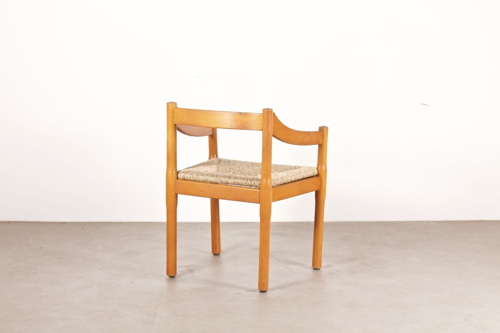 Vintage Carimate Chair In Beech By Vico Magistretti For Cassina, 1960s photo for sale
