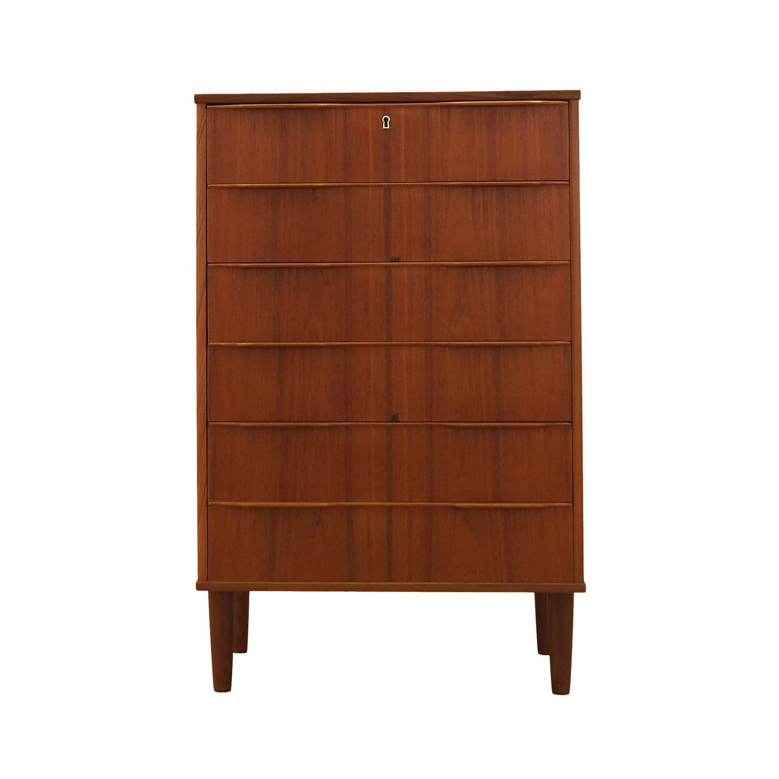 Teak Chest Of Drawers, Danish Design, 1970s, Made In Denmark.