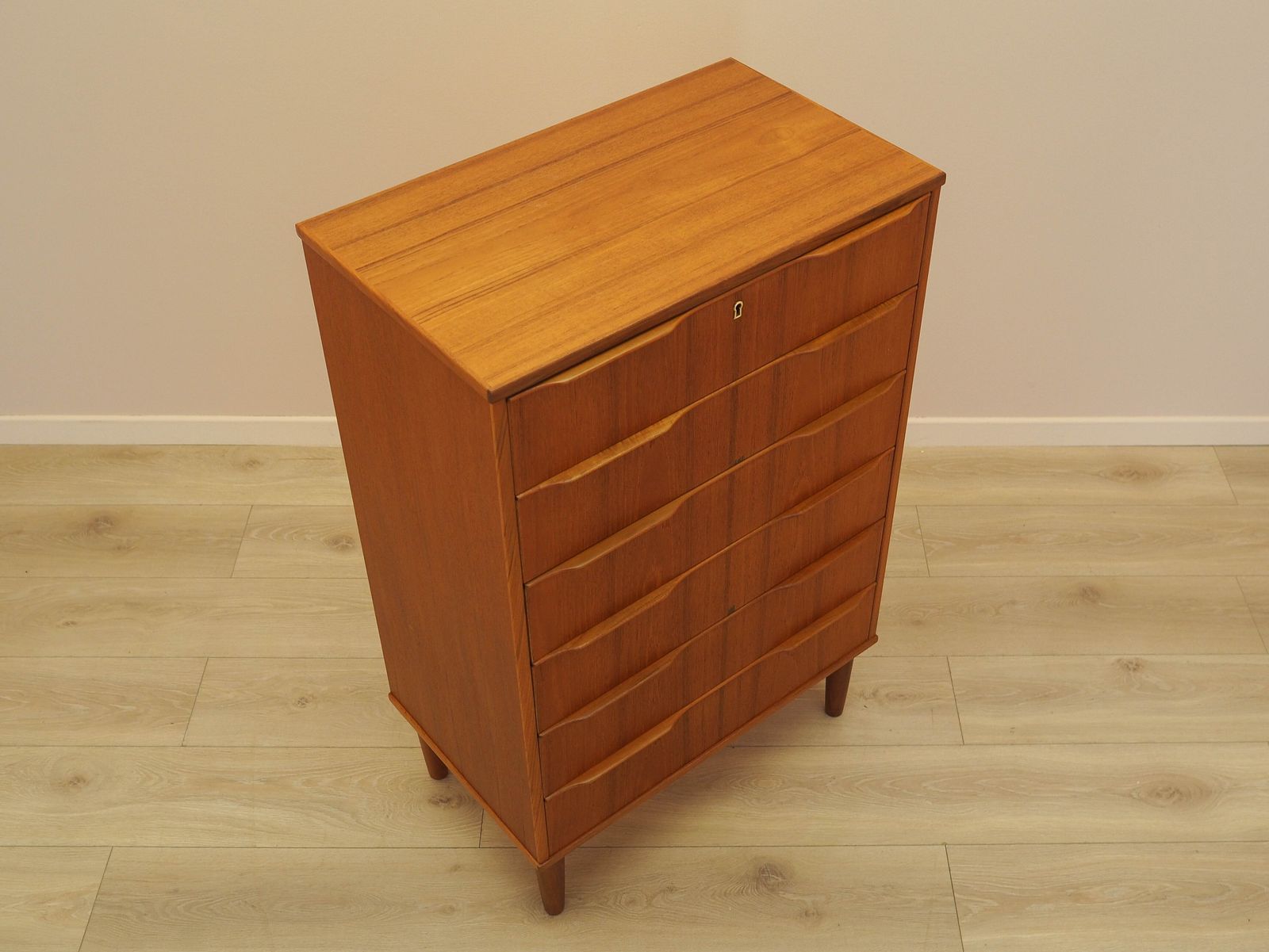Teak Chest Of Drawers, Danish Design, 1970s, Made In Denmark. photo vinterior