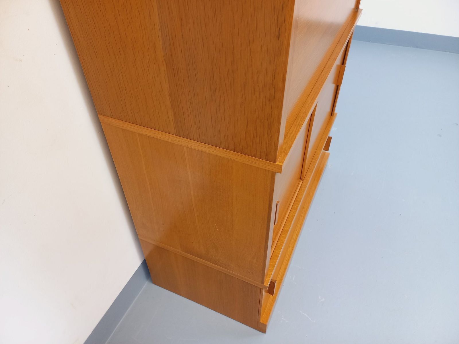 photo vintage Opbergkast met Eiken Secretaire
