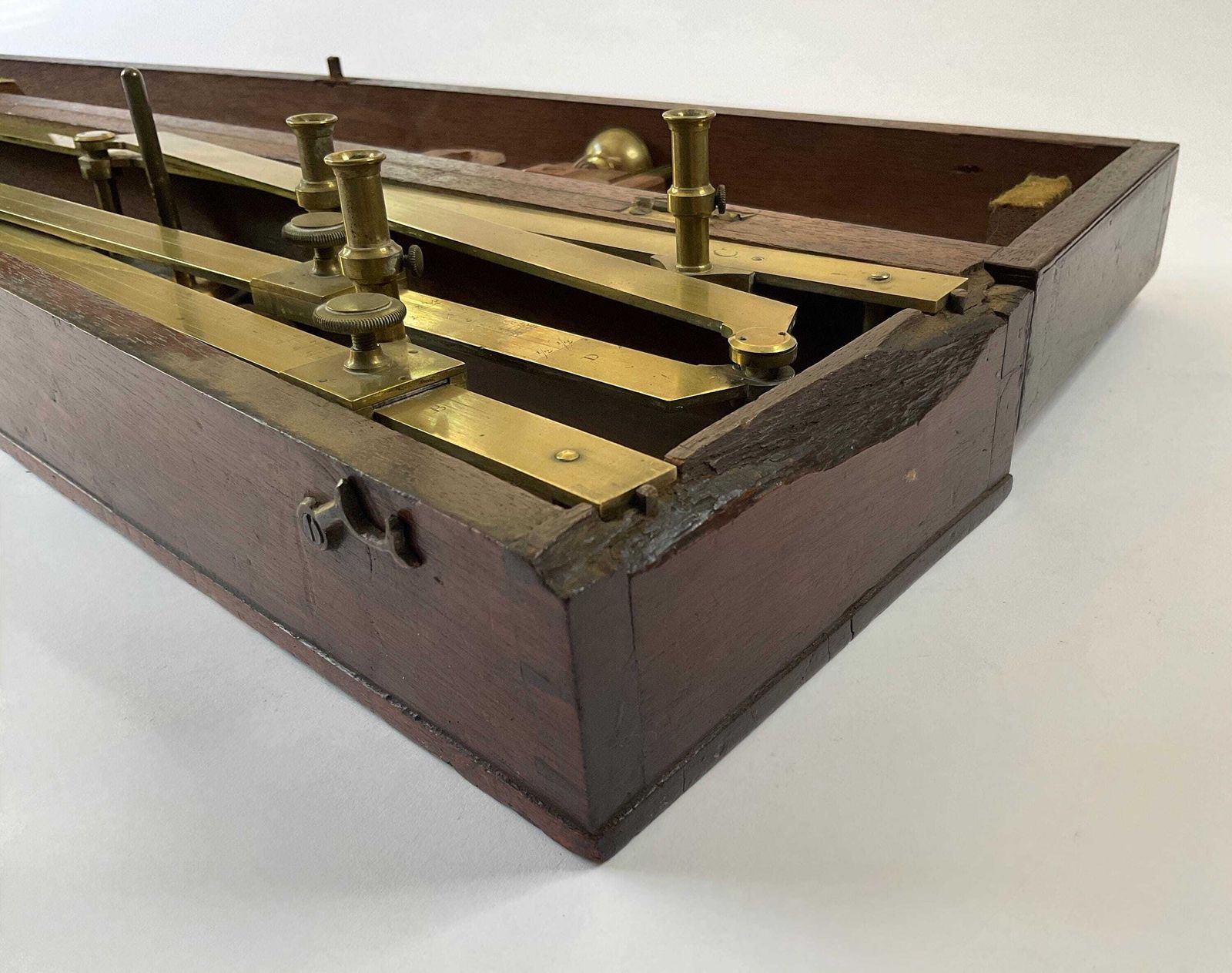 Antiek Georgisch messing pantograaf van John Bleuler, Londen (ca. 1790-1820) photo furniture