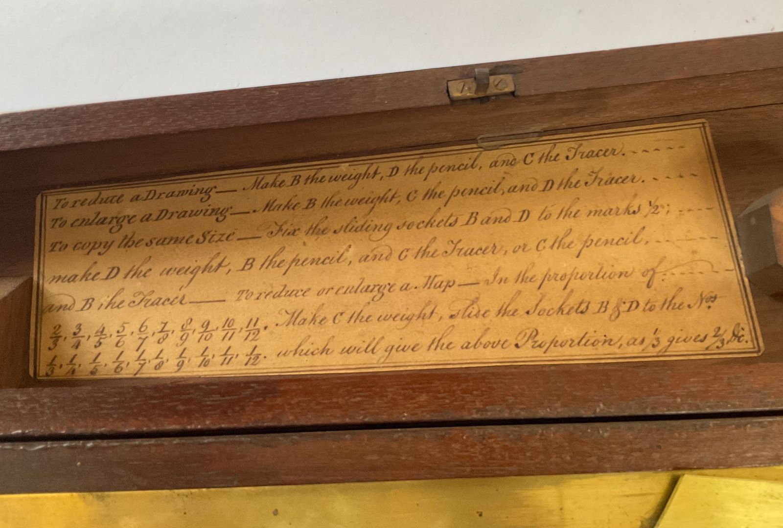 photo buy Antiek Georgisch messing pantograaf van John Bleuler, Londen (ca. 1790-1820)