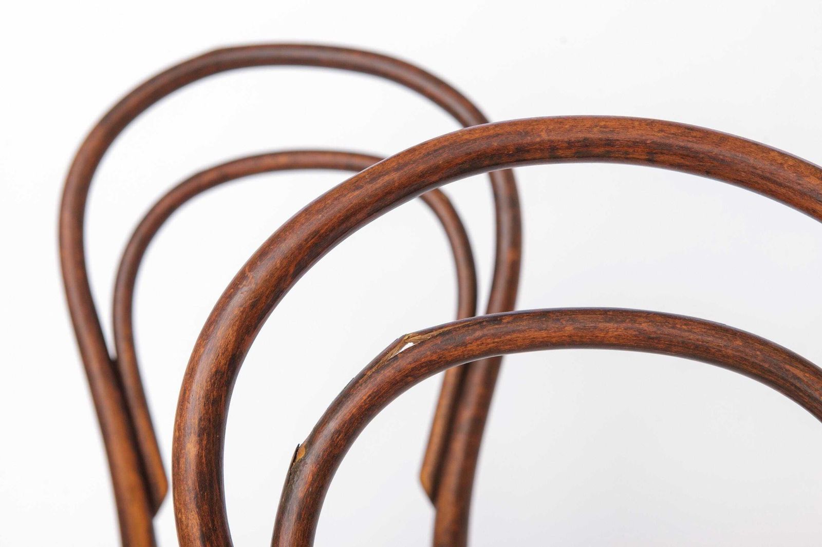 photo furniture Set Of 2 Antique Thonet Bentwood Chairs, Vienna Cafe Chairs, Early 1900s Austrian Chairs, Restored Rattan Seats