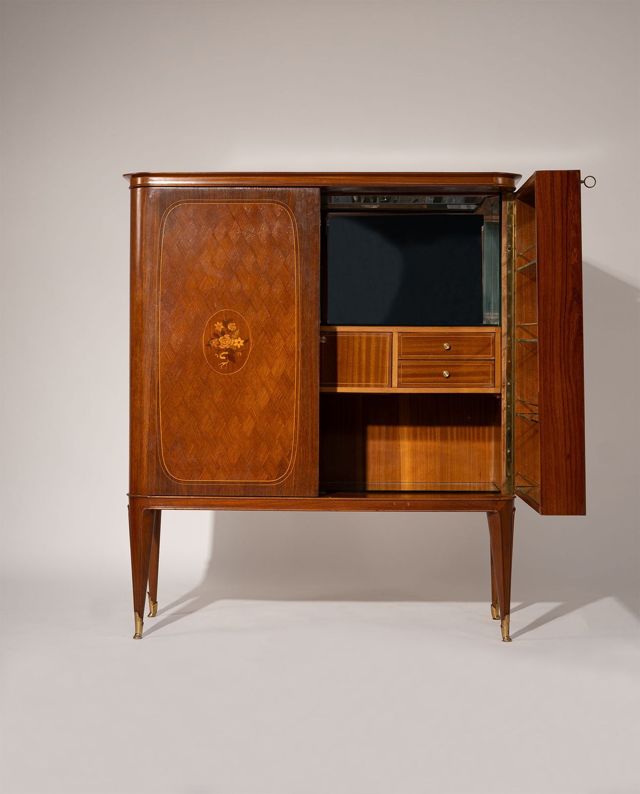 Bar Cabinet, In The Style Of Paolo Buffa photo for sale