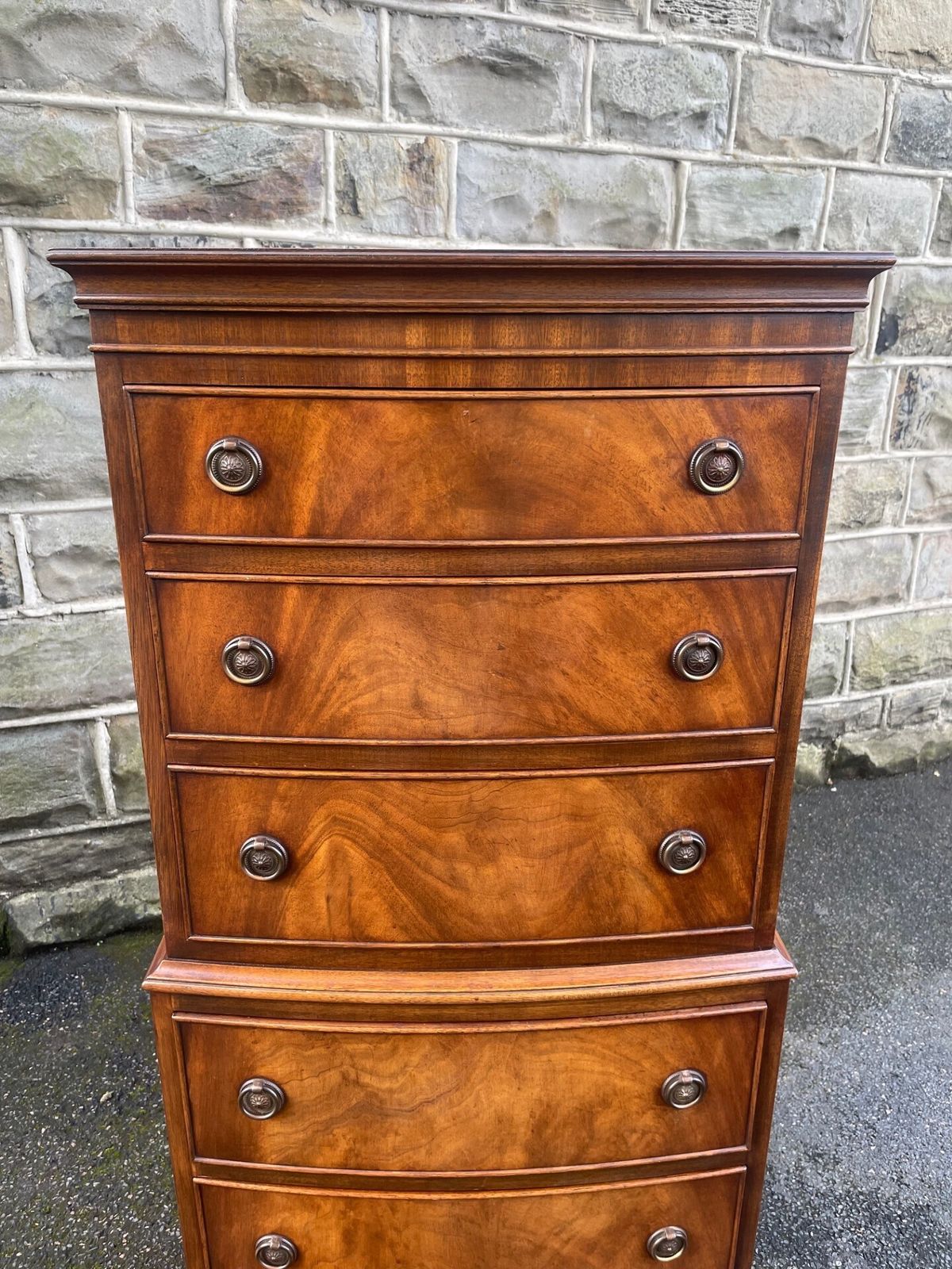 photo for sale Quality Walnut Chest Of Drawers Tallboy