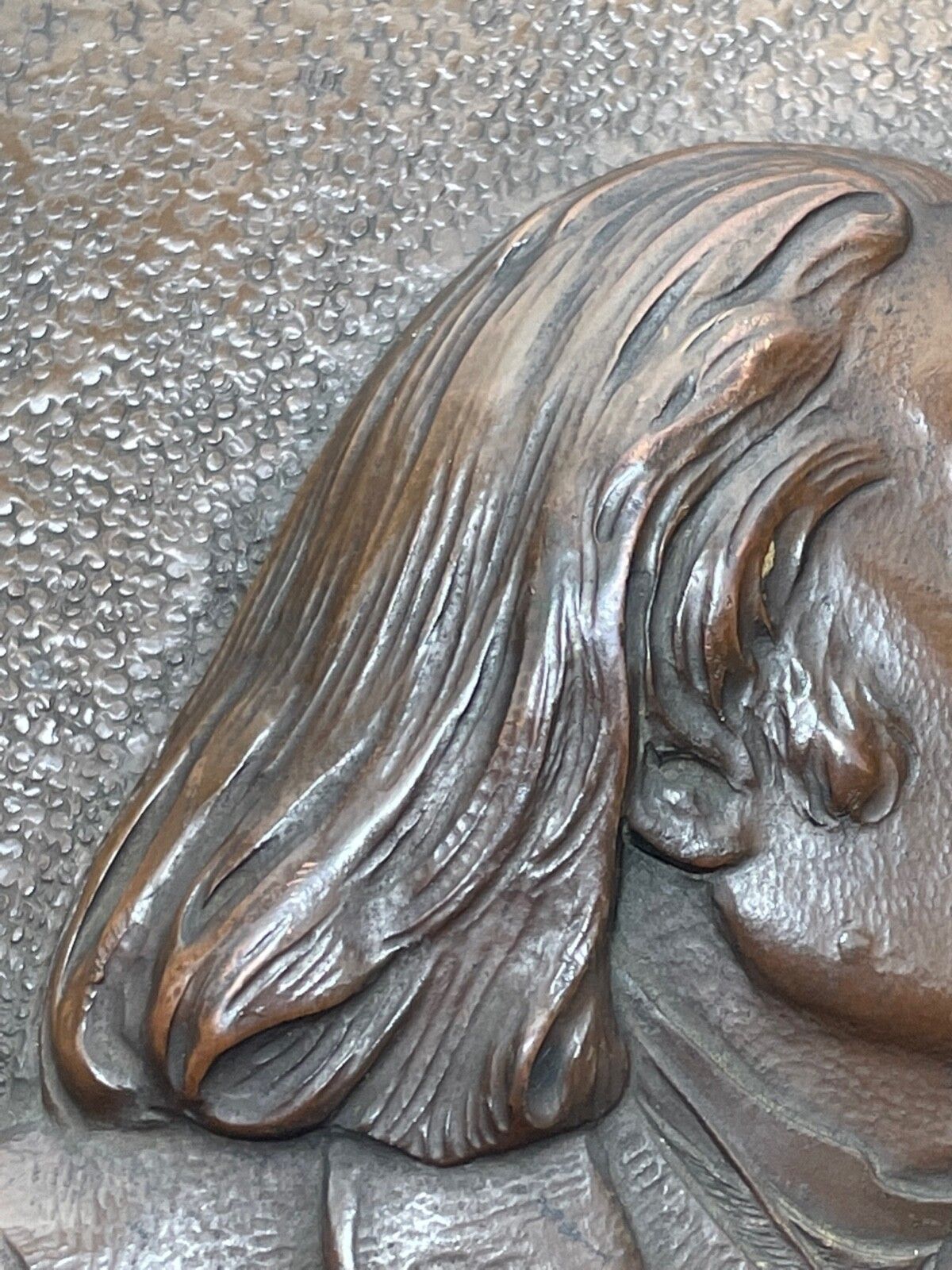 Art Antique Bronze Sculpture Franz Liszt "Music Pianist Composer Wall Plaque Signed photo