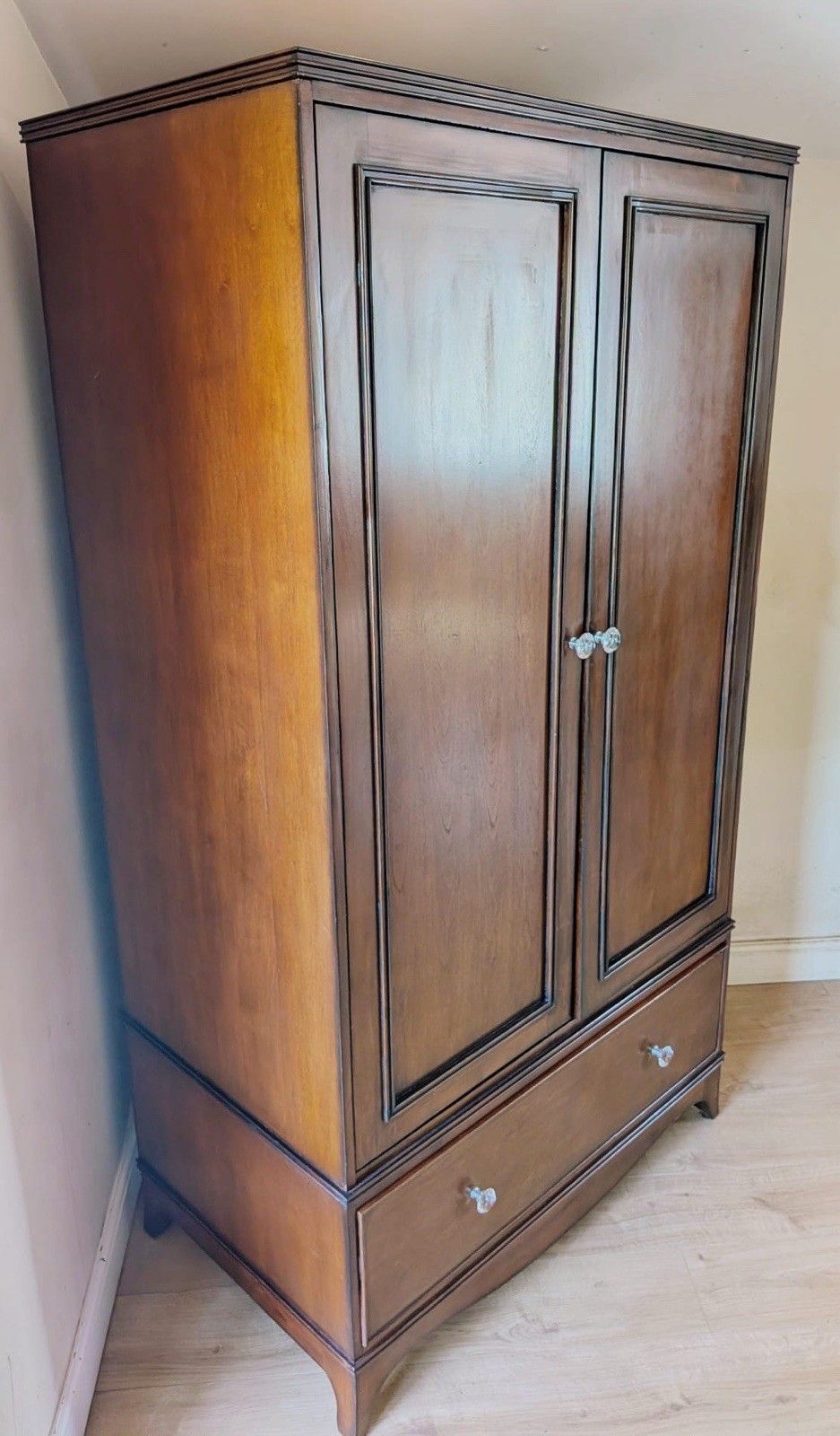 Laura Ashley Cherry Wood Two Door Wardrobe photo for sale