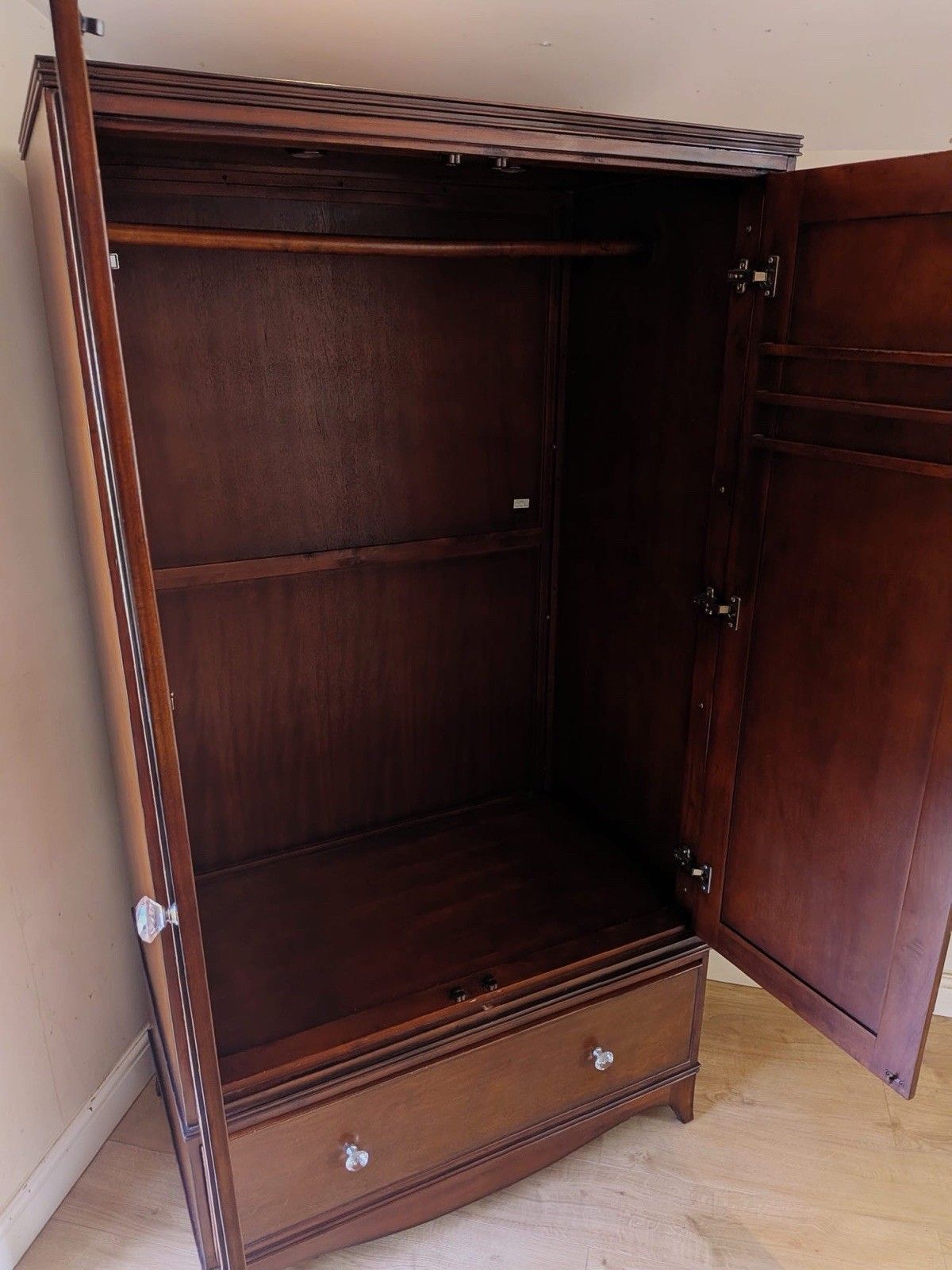 Laura Ashley Cherry Wood Two Door Wardrobe photo vinterior