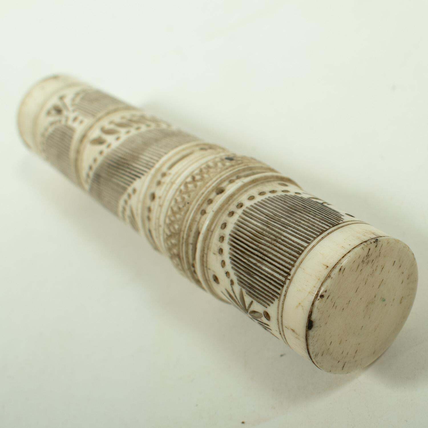 Rare & Intricate Prisoner Of War Carved Bone Gaming Set, Circa Late 18 Century photo for sale