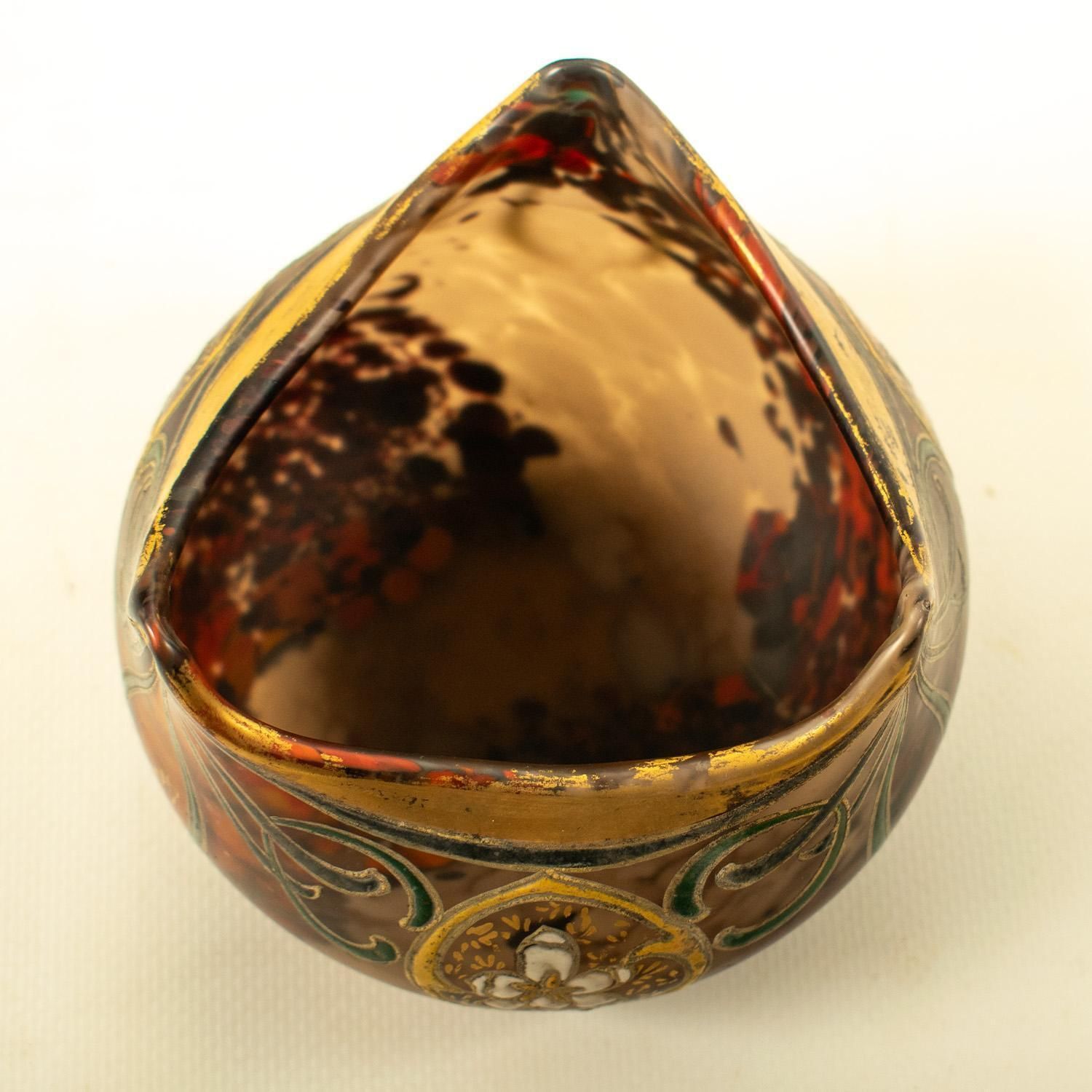 photo for sale Vase boule en verre soufflé Art Nouveau, Le Gras