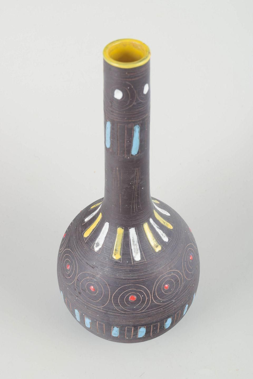 Fratelli Fanciullacci, åhlén & Holm. Large Ceramic Vase With Geometric Pattern. photo furniture