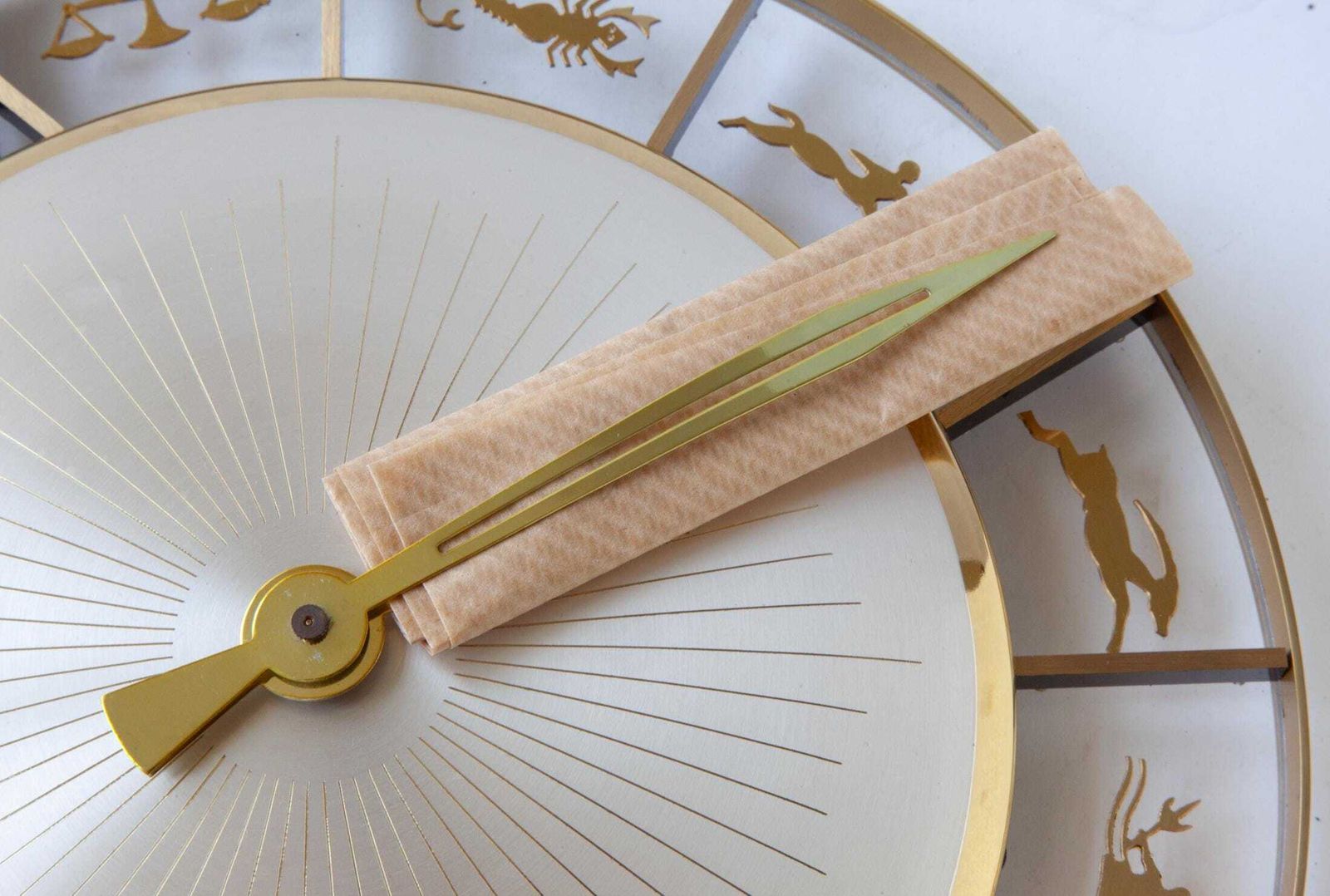 Nos Jakob Palmtag Wall Clock Zodiac Mid Century Modernism Art Deco Bauhaus Style Germany 1950s Kienzle photo 384.0