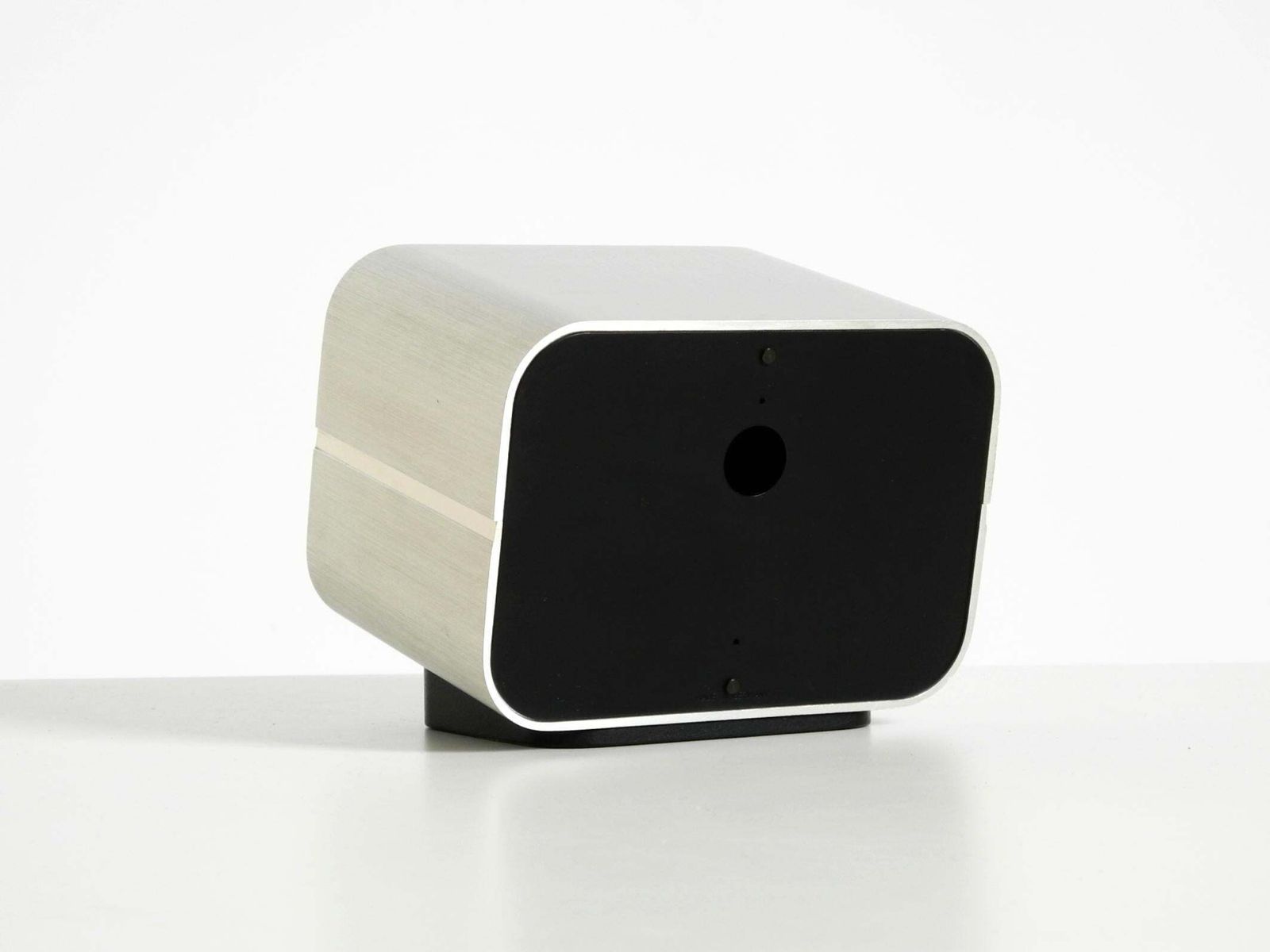 photo buy Zeldzame, grote SABA design tafelklok met aluminium behuizing uit 1975