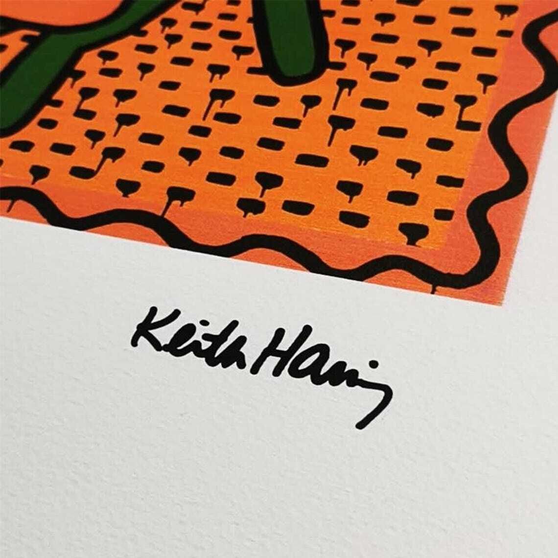 Lithographie en édition limitée Keith Haring, numérotée au crayon, années 1990. photo for sale