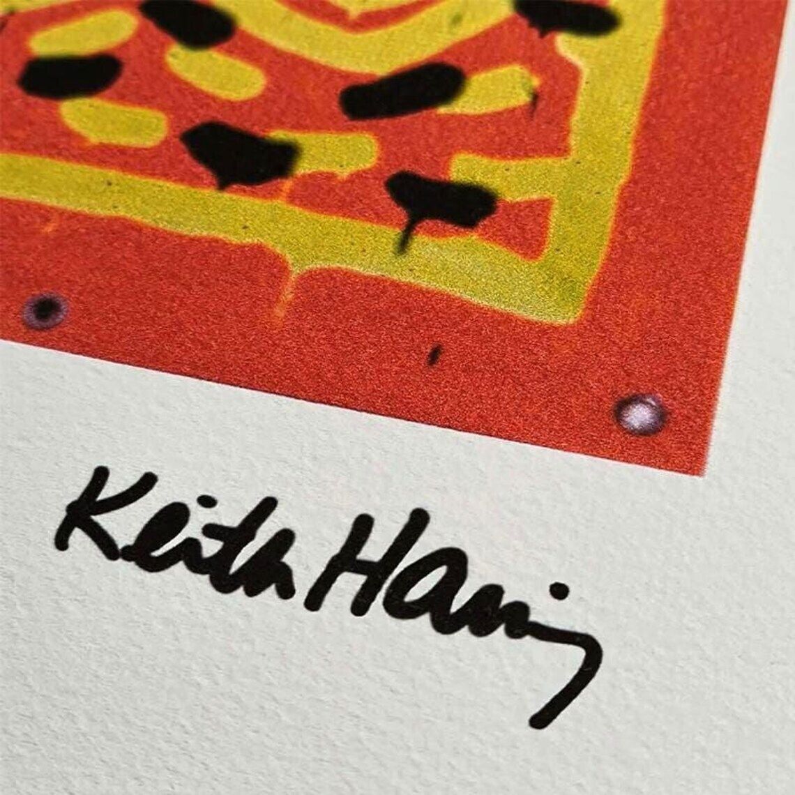 Keith Haring, gelimiteerde editie lithografie uit de jaren 1990, genummerd in potlood. photo for sale