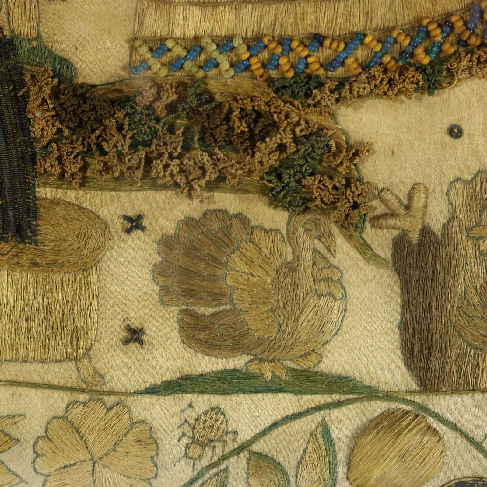 9240.0 17th Century Stumpwork Picture Depicting The Binding Of Isaac photo
