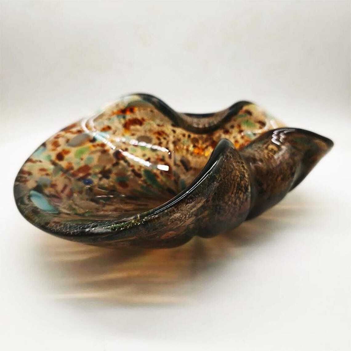 1950s Big Ashtray In Murano Glass Attributed To Dino Martens. Made In Italy. 20cm / photo 253.0
