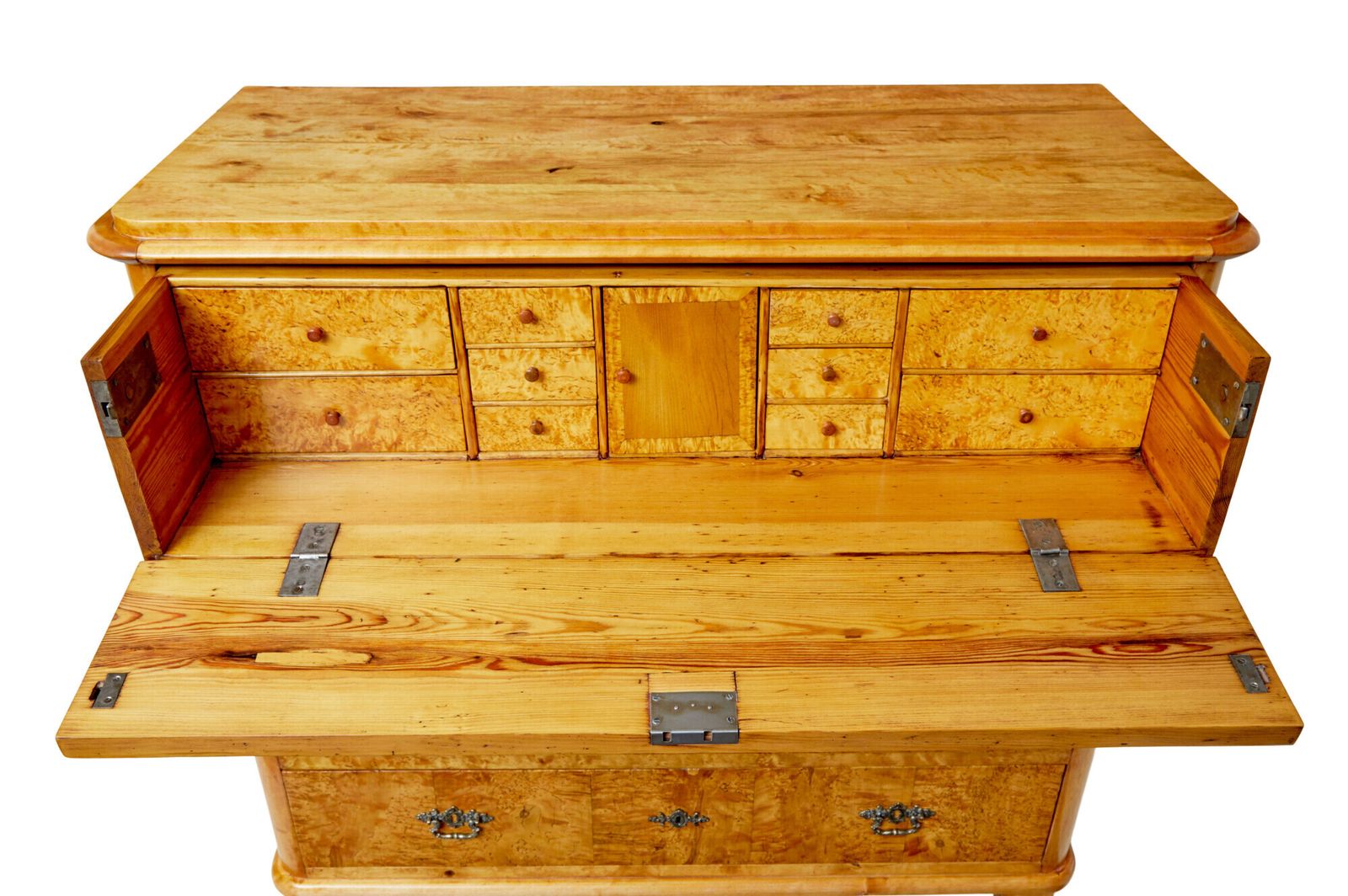 photo for sale Zweedse secretaire ladekast in wortelbrij, midden 19e eeuw
