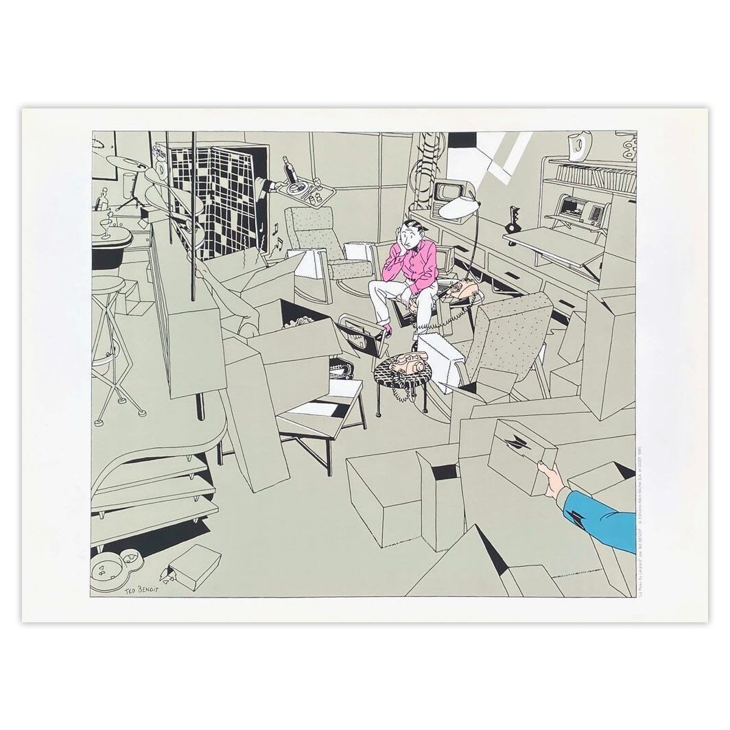 Ted Benoit Screenprint La Peau De Léopard 1985