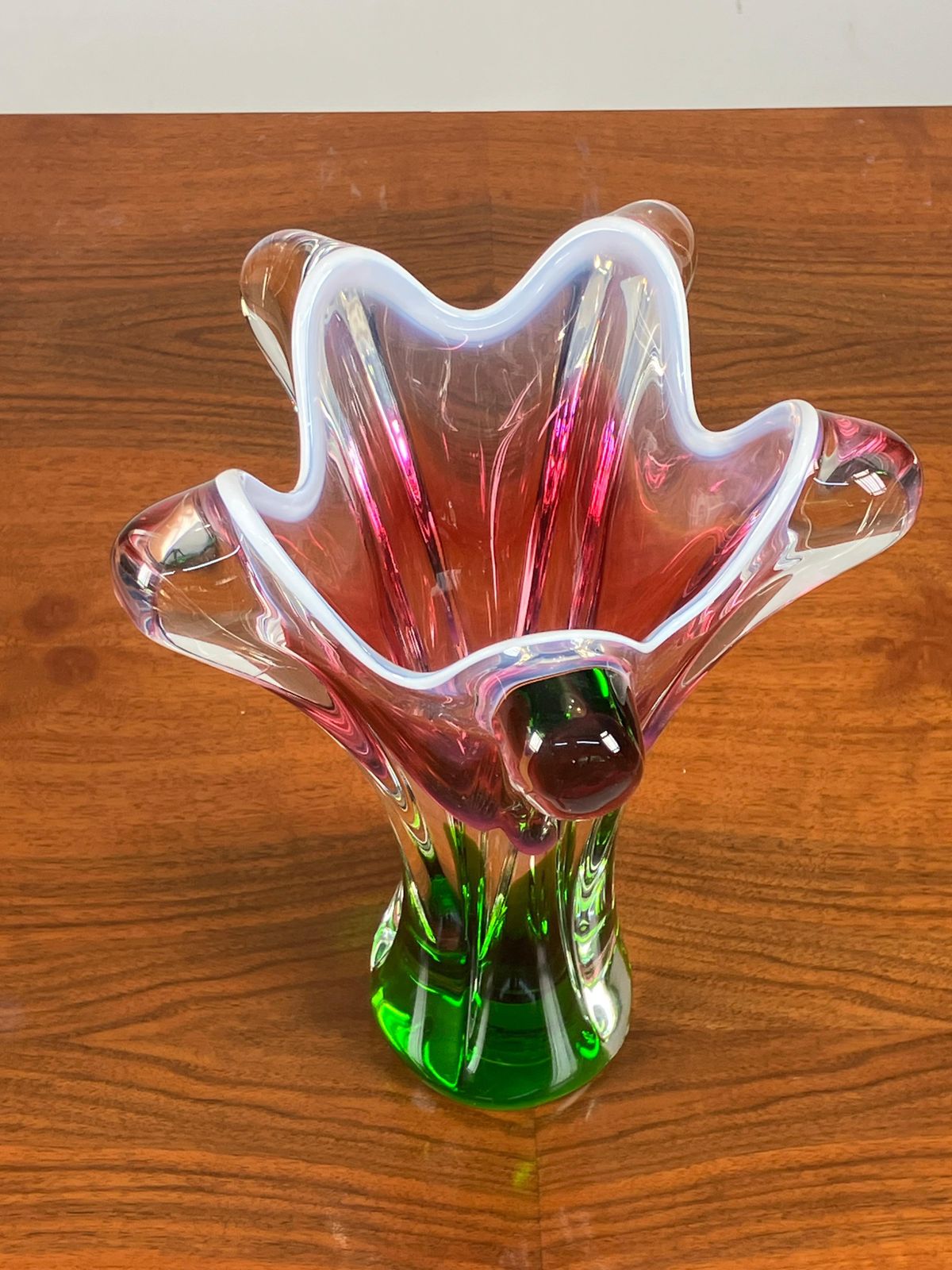 Art Glass Vase By Josef Hospodka For Chribska Glassworks, 1960's photo 395.0